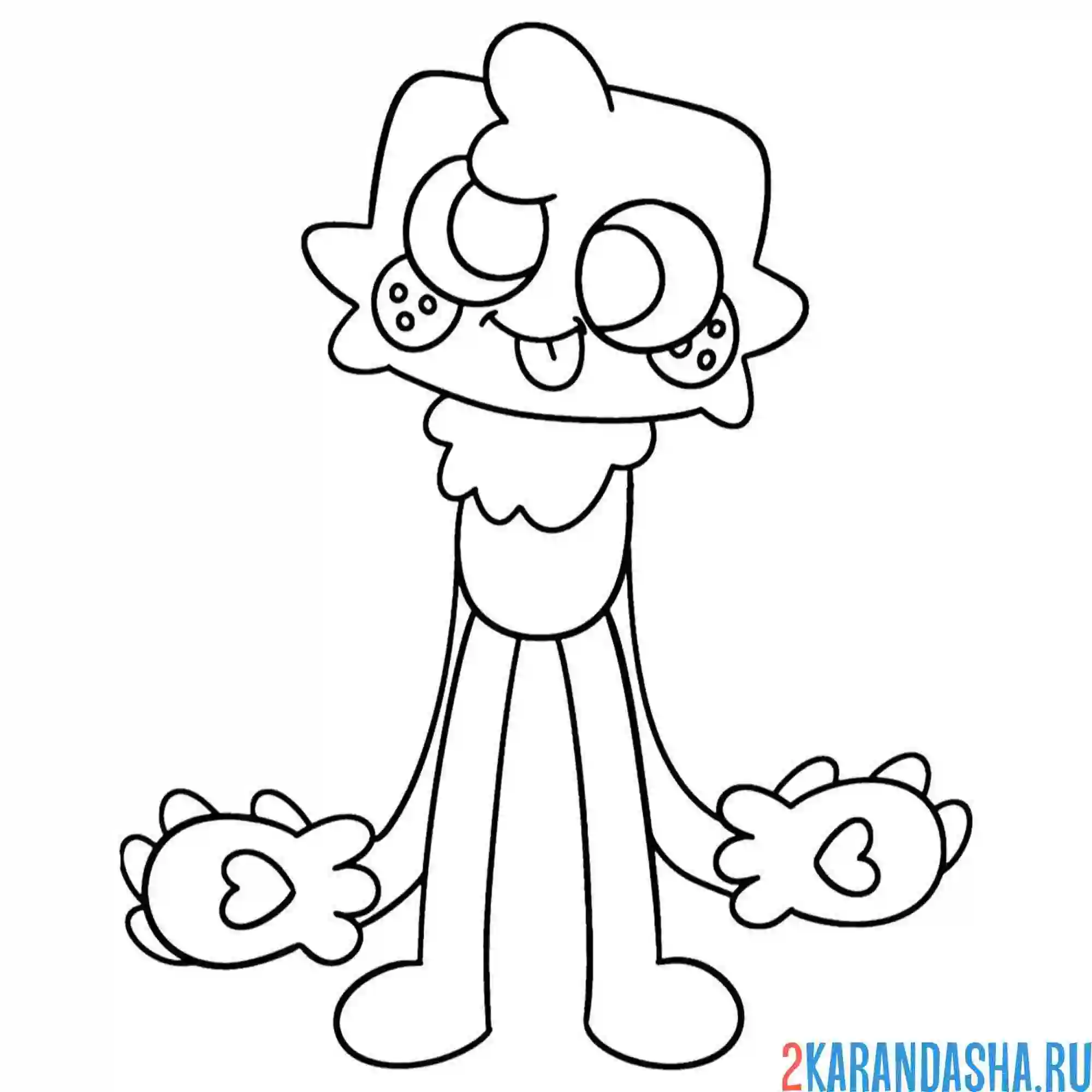 Раскраска губ из мир денди