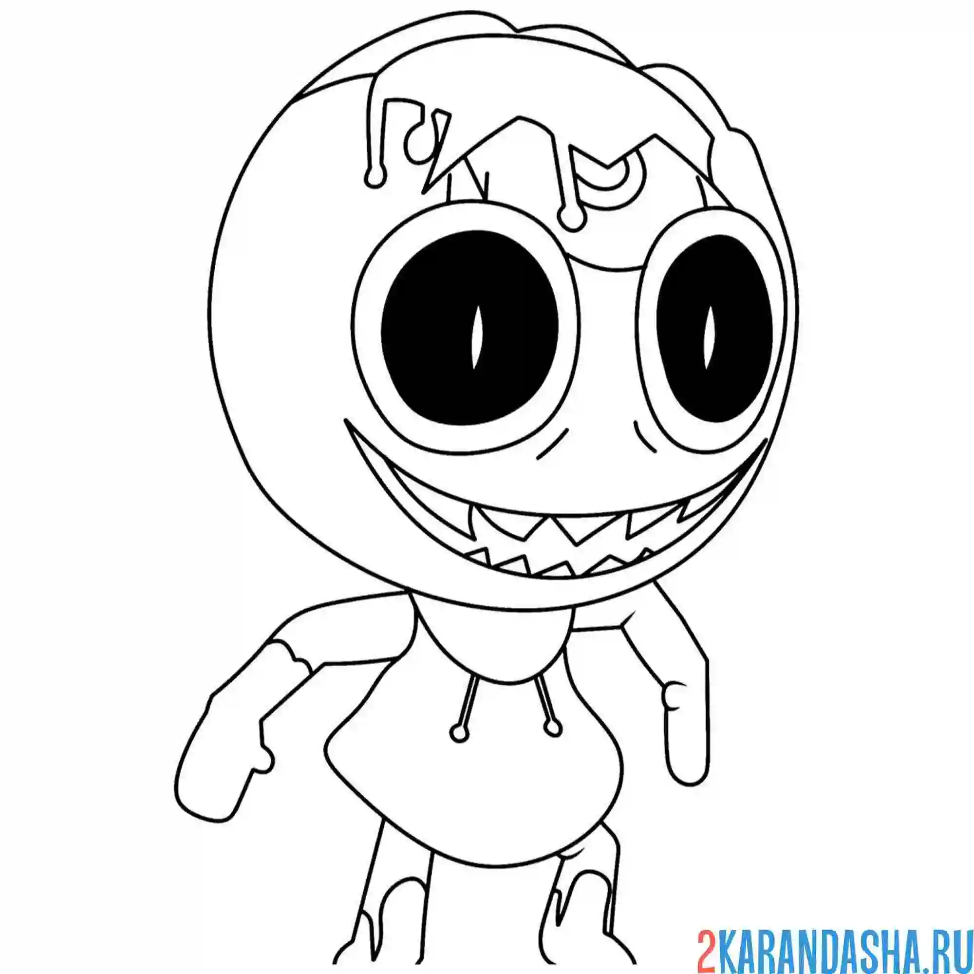 Раскраска dandy's world или мир денди