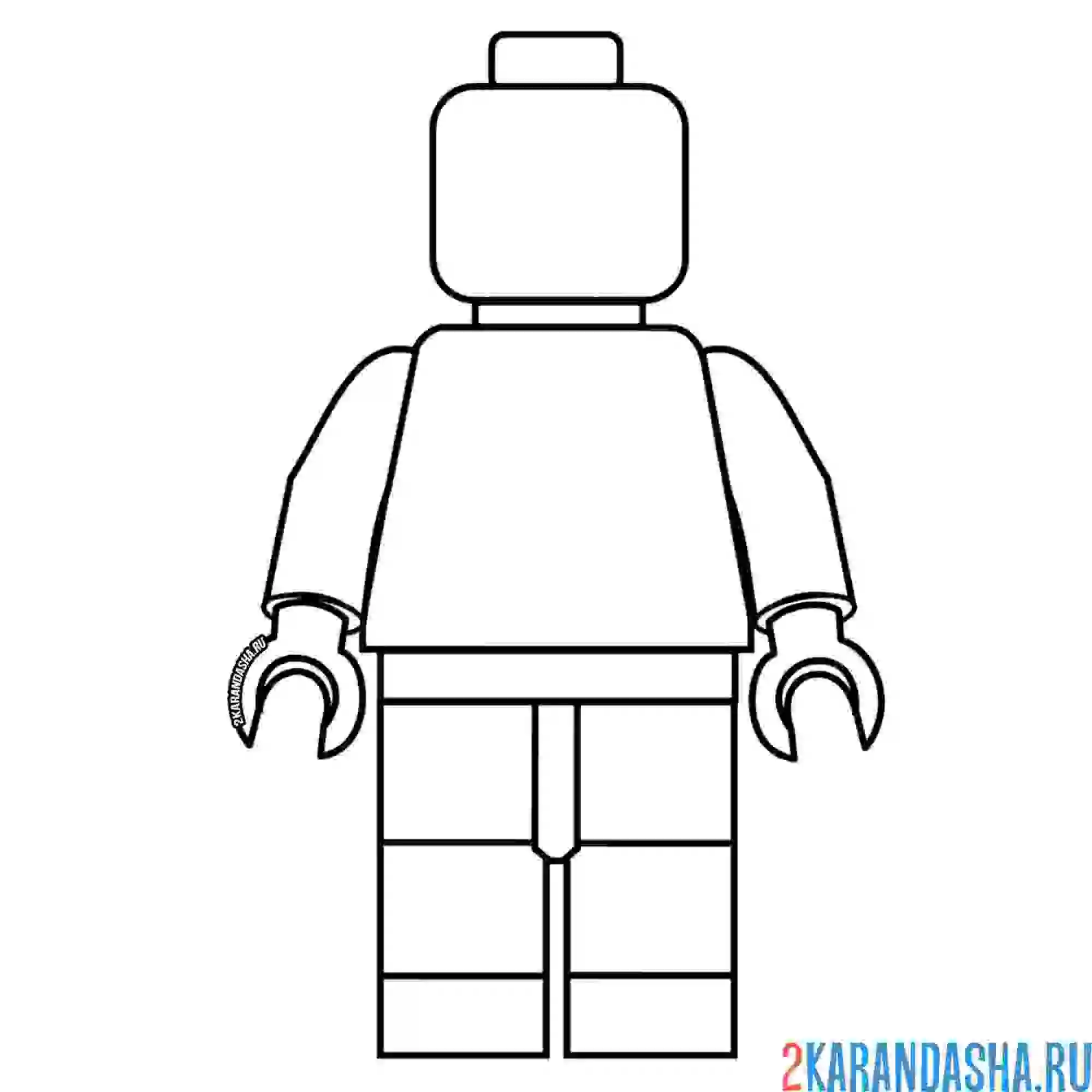 Раскраска человечек без лица