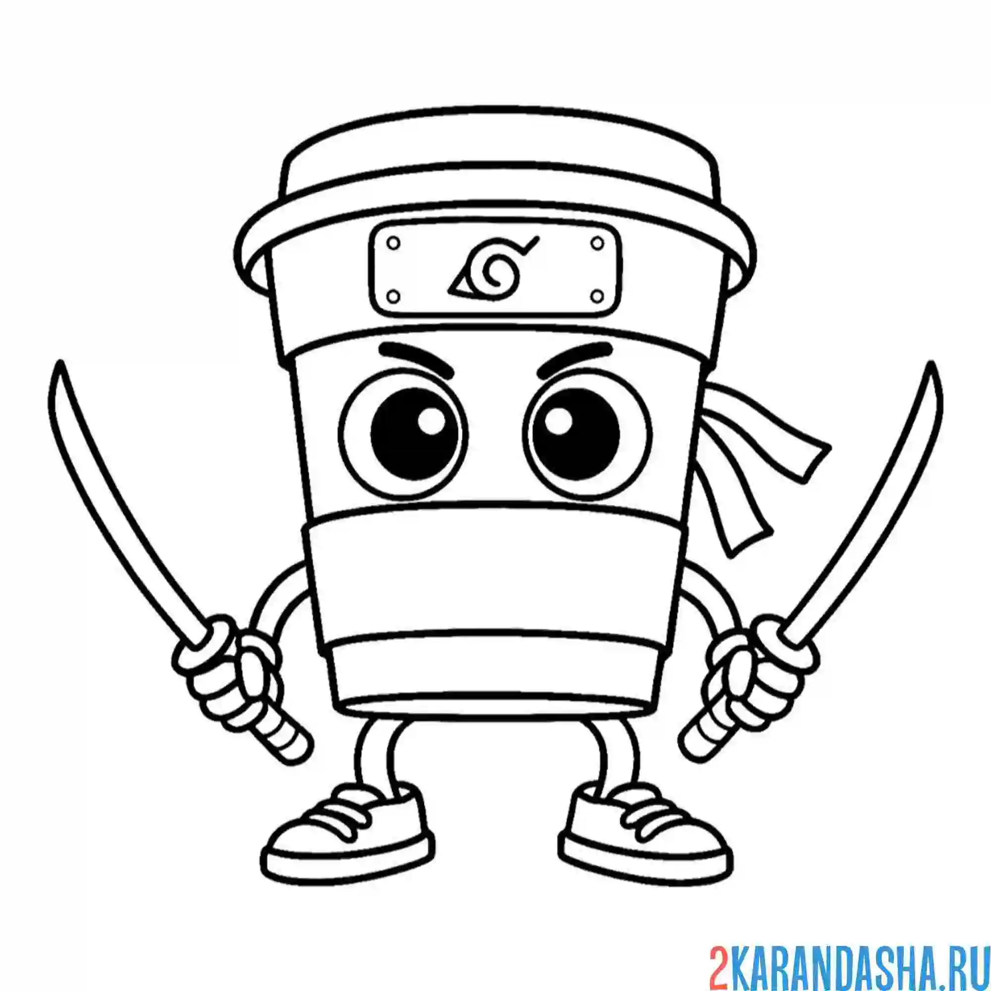 Раскраска капучино ассассино