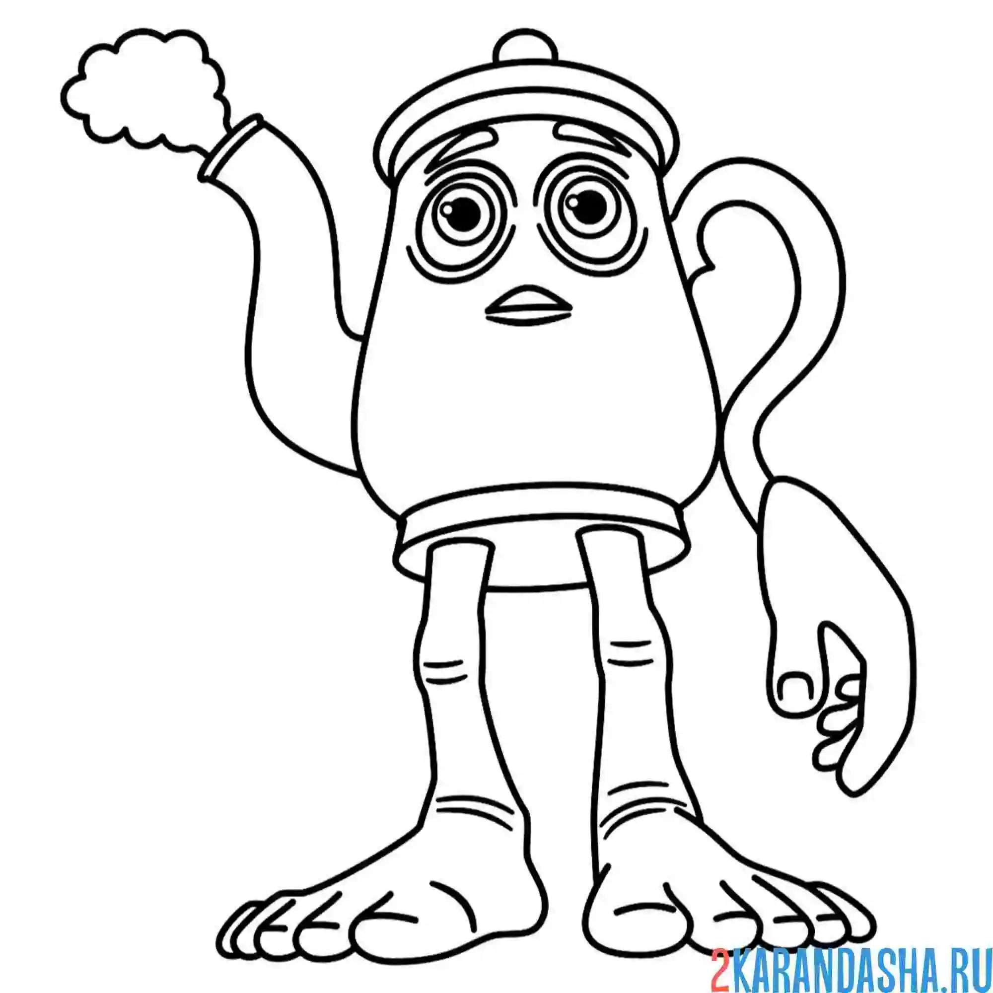 Раскраска та-та-та сахур