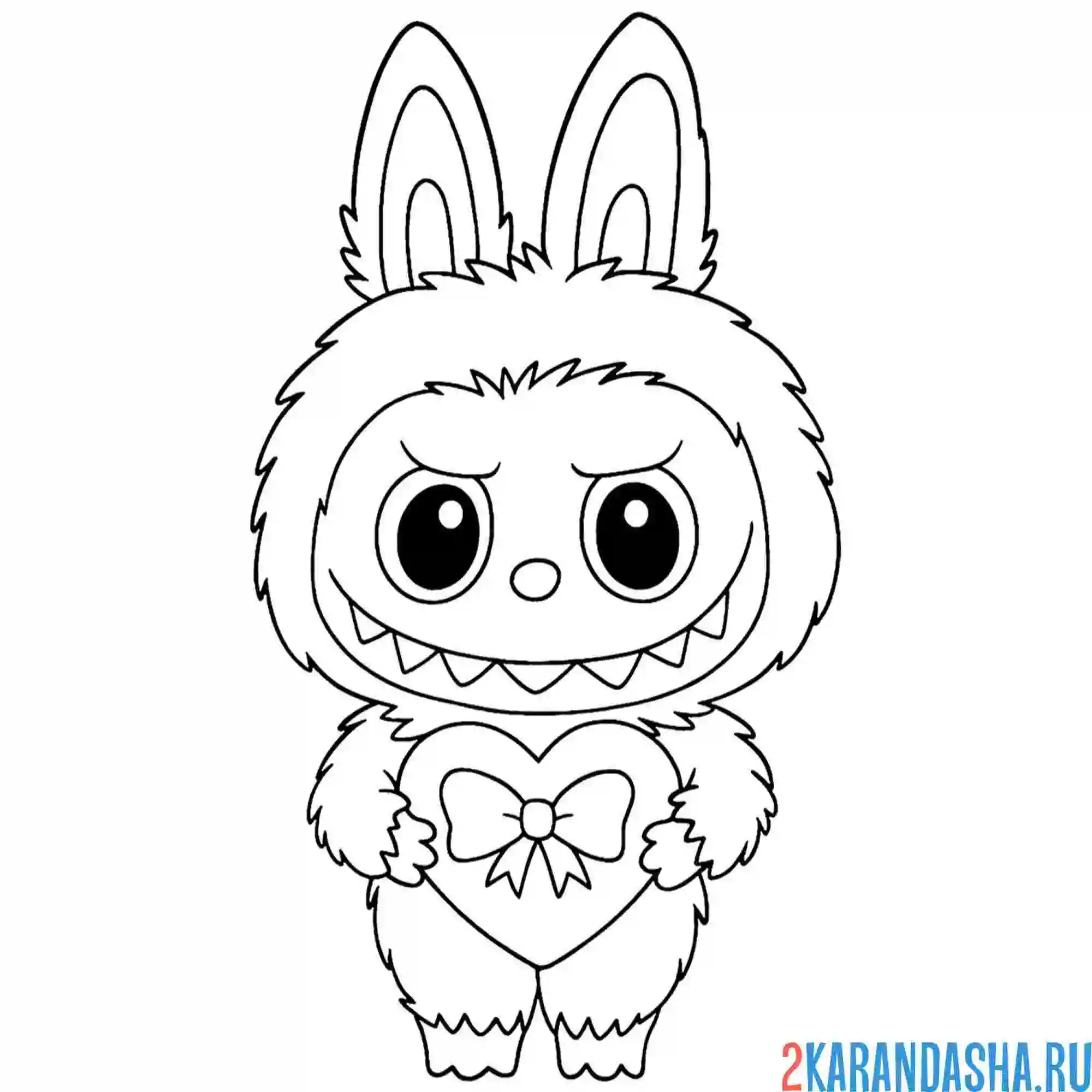 Раскраска лабубу