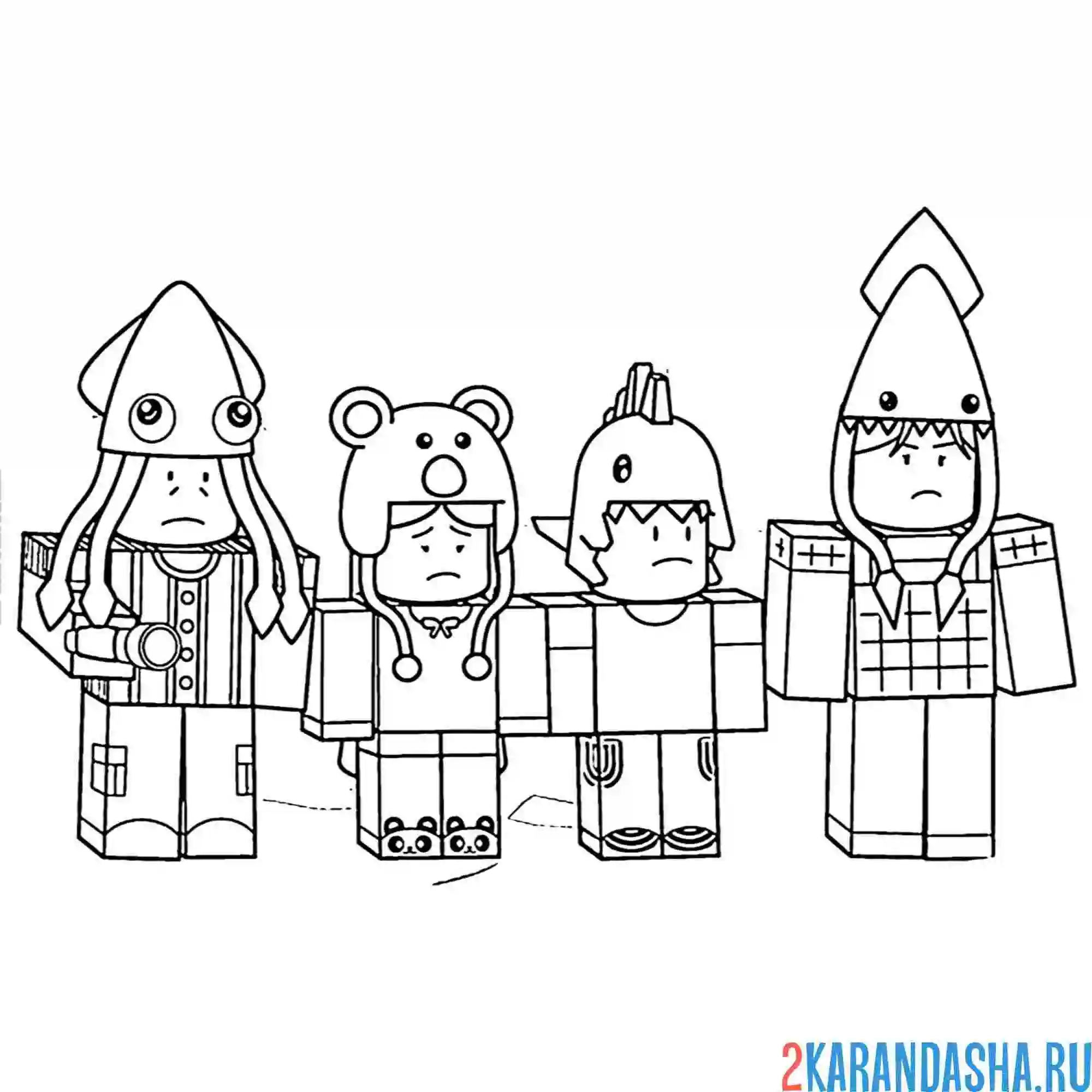 Раскраска 99 ночей в лесу дети