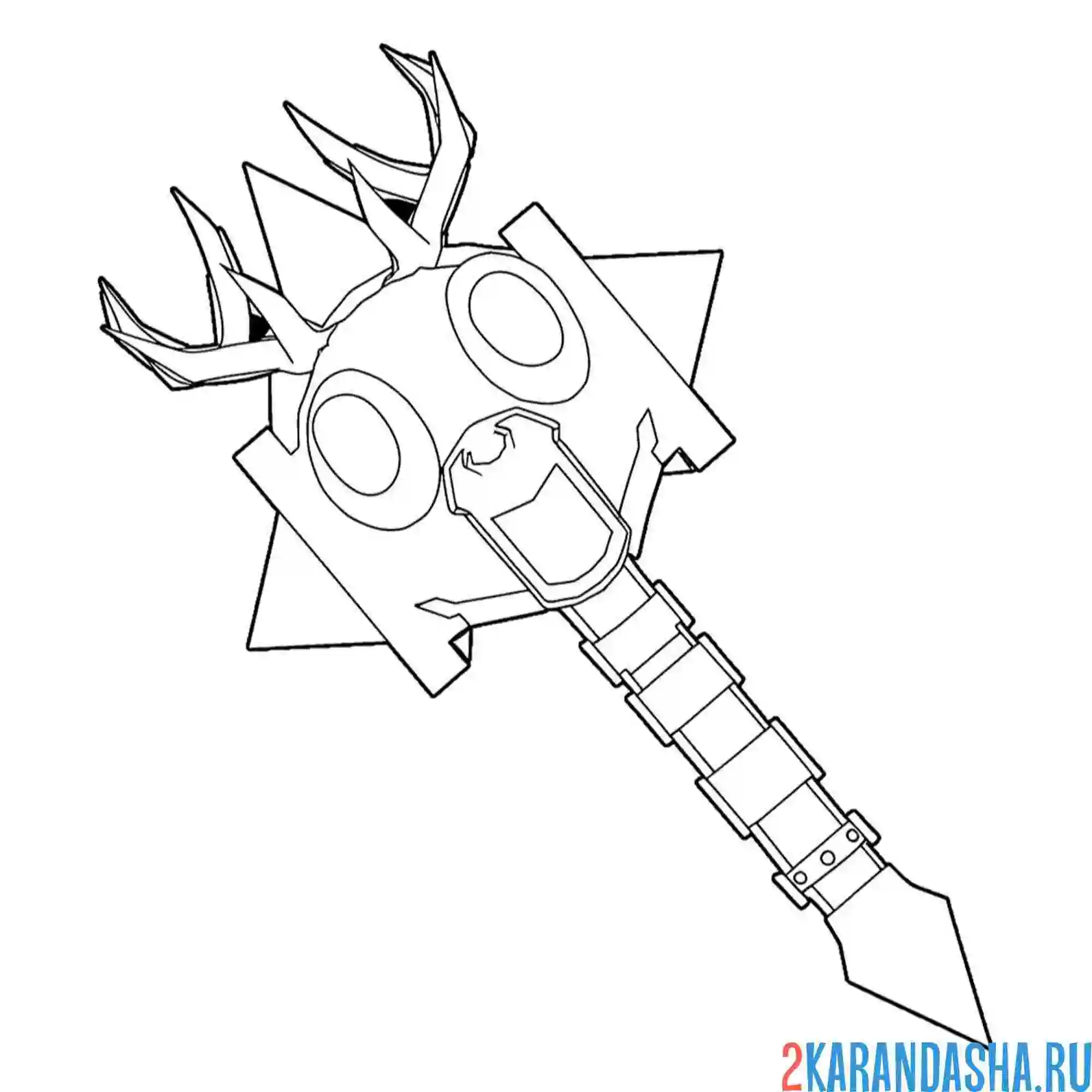 Раскраска 99 ночей в лесу меч