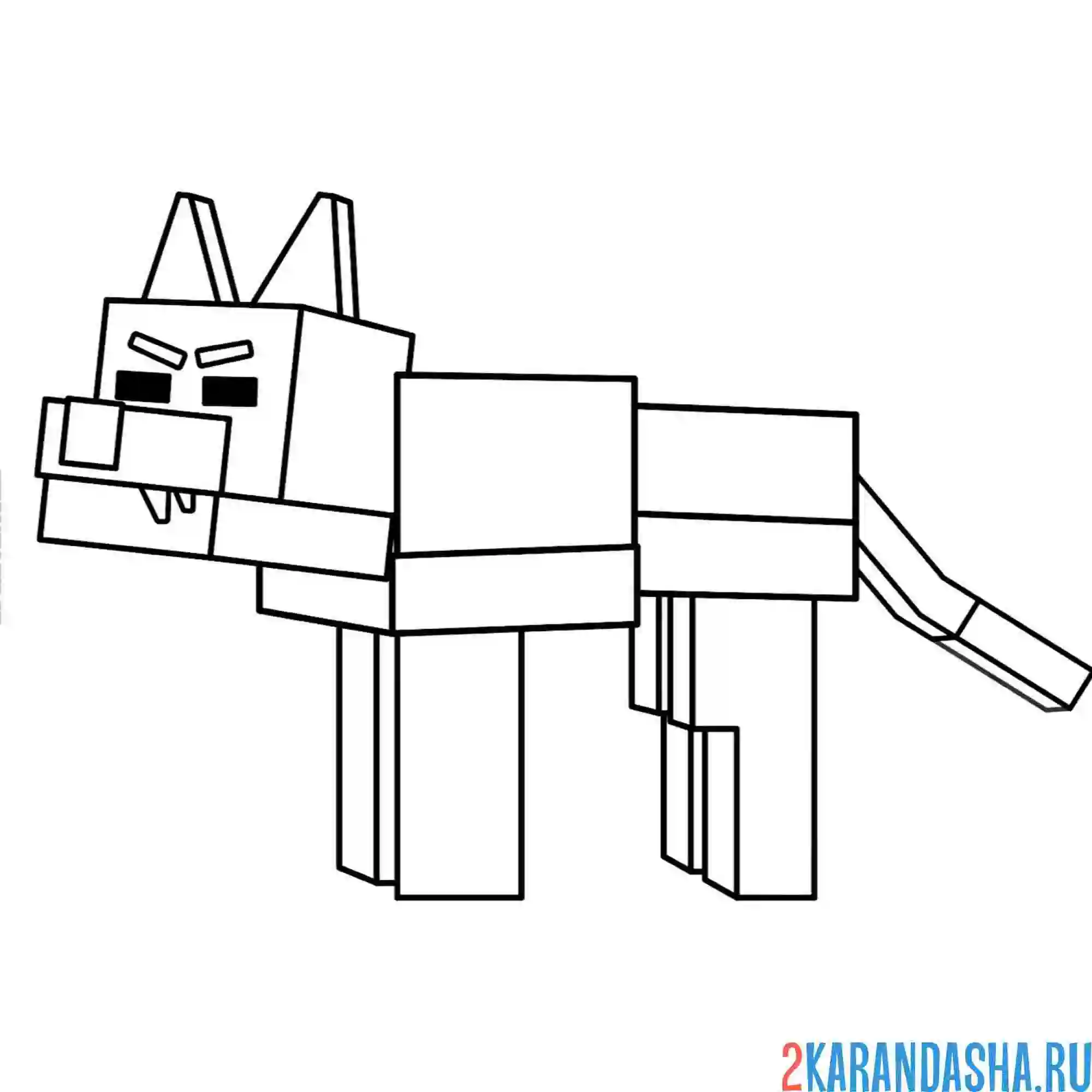 Раскраска 99 ночей в лесу wolf