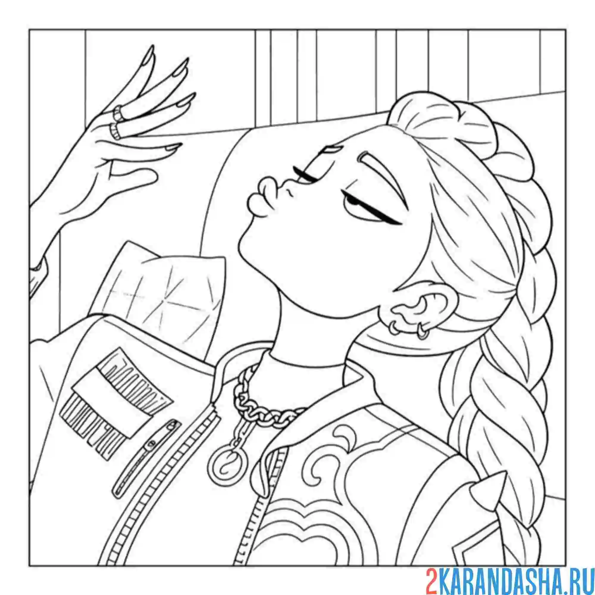 Раскраска мира думает кей-поп-охотницы на демонов хантрикс