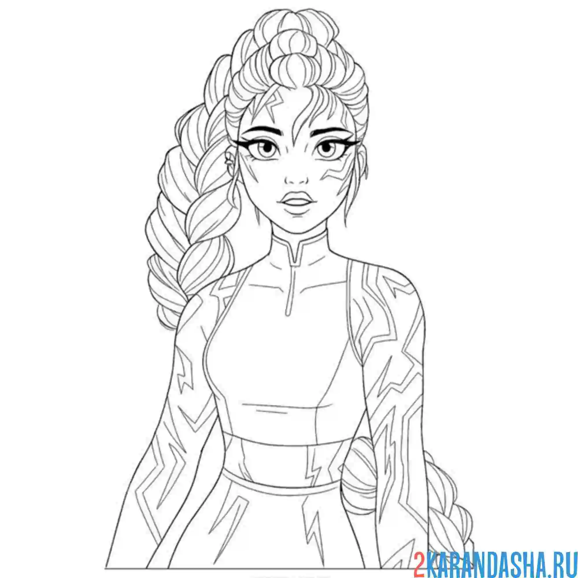 Раскраска руми в шоке хантрикс