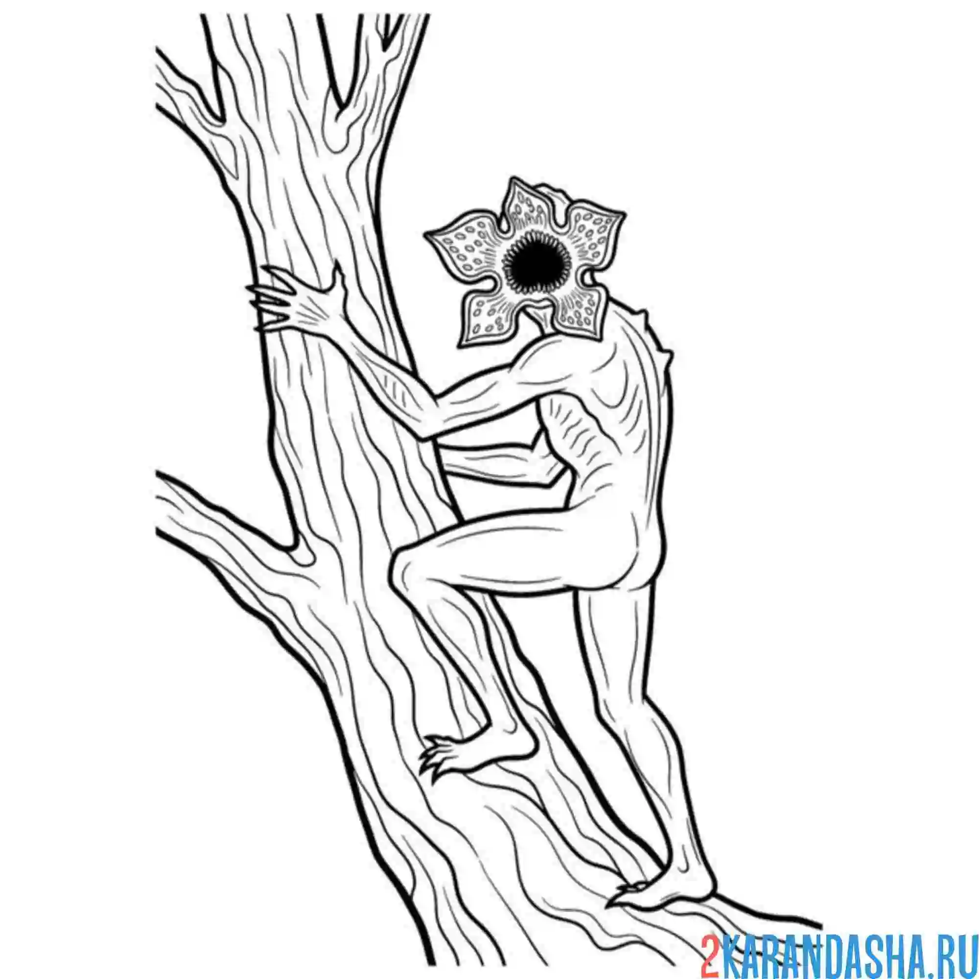 Раскраска демогоргон на дереве