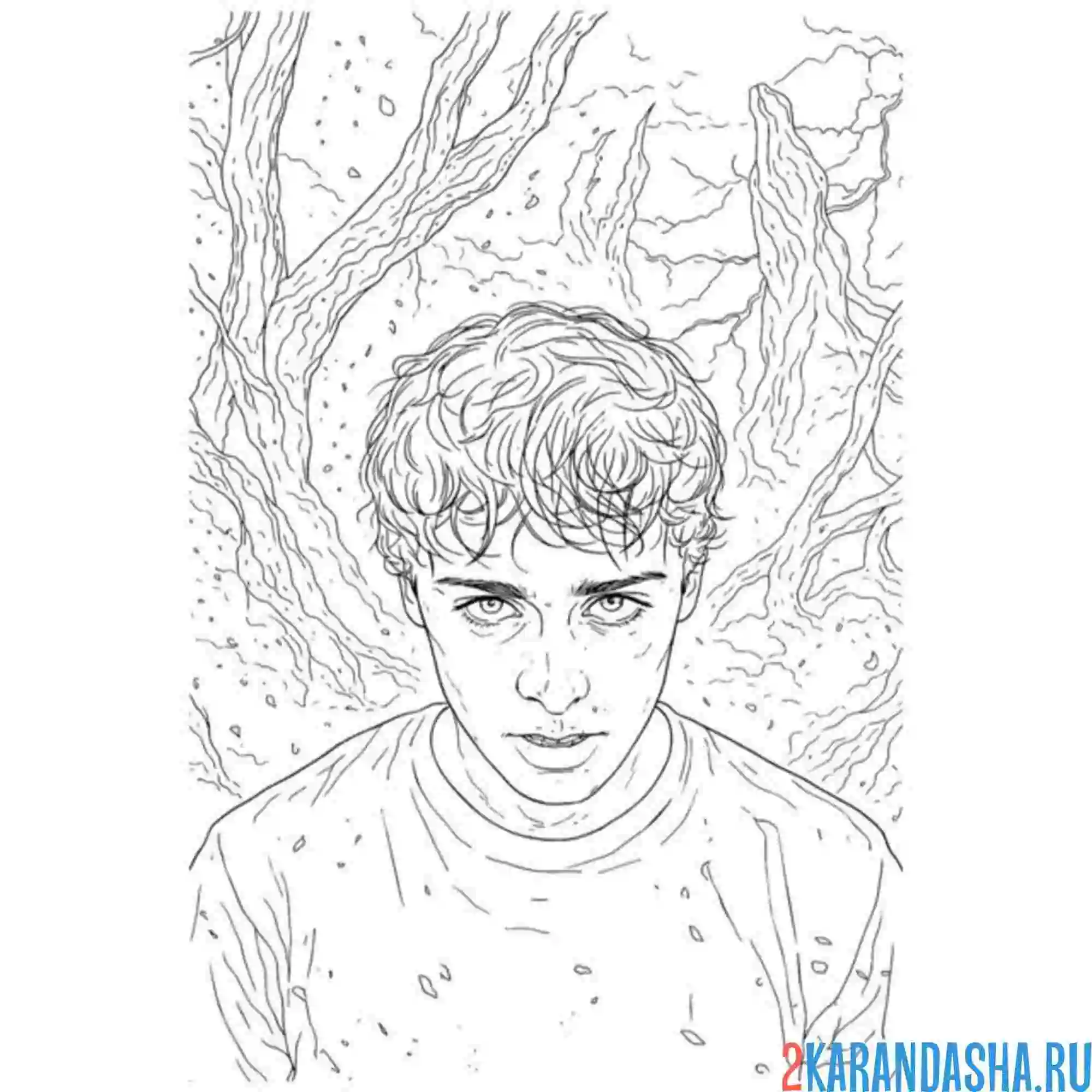 Раскраска уилл 5 сезон осд (очень странные дела)