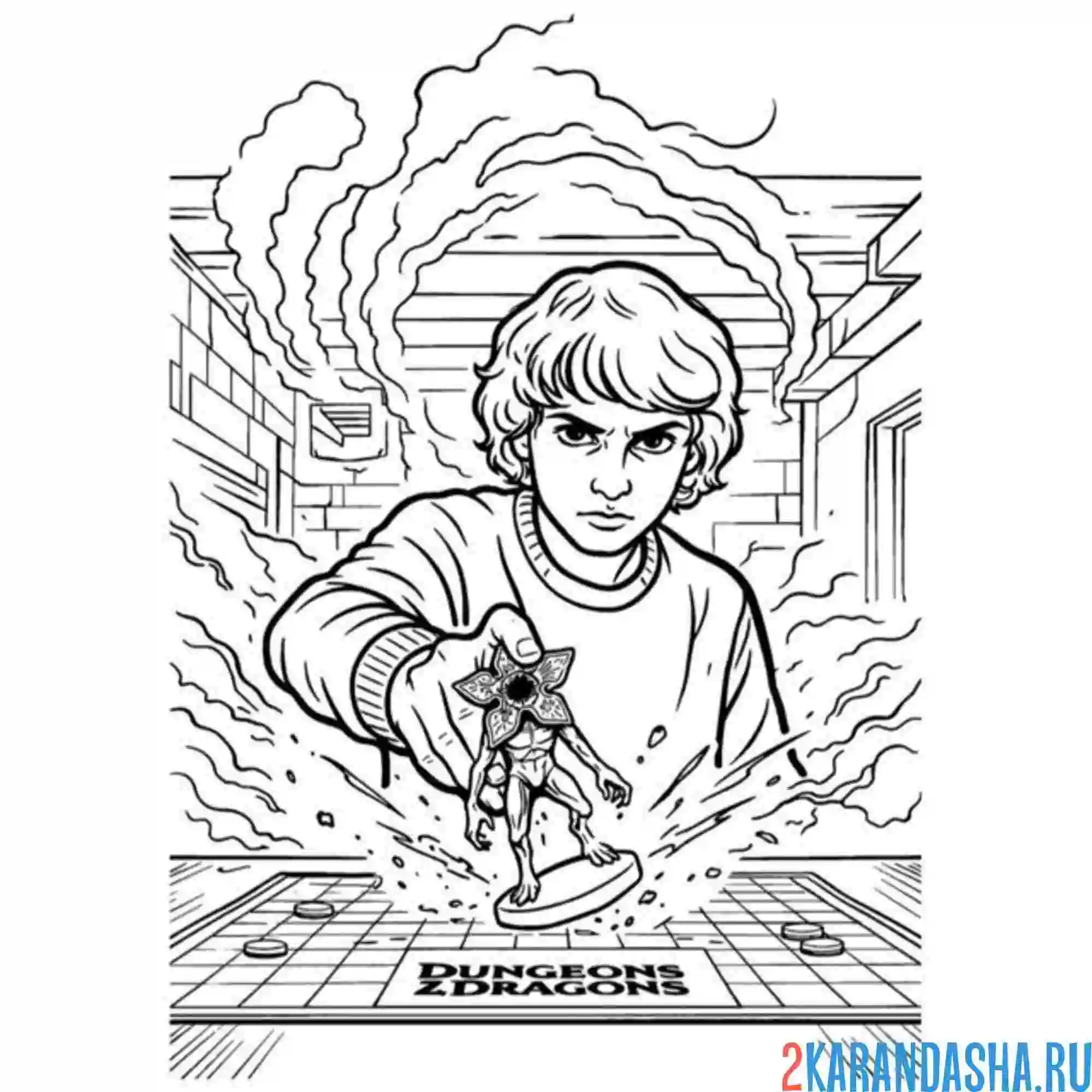 Раскраска майк игра осд (очень странные дела)