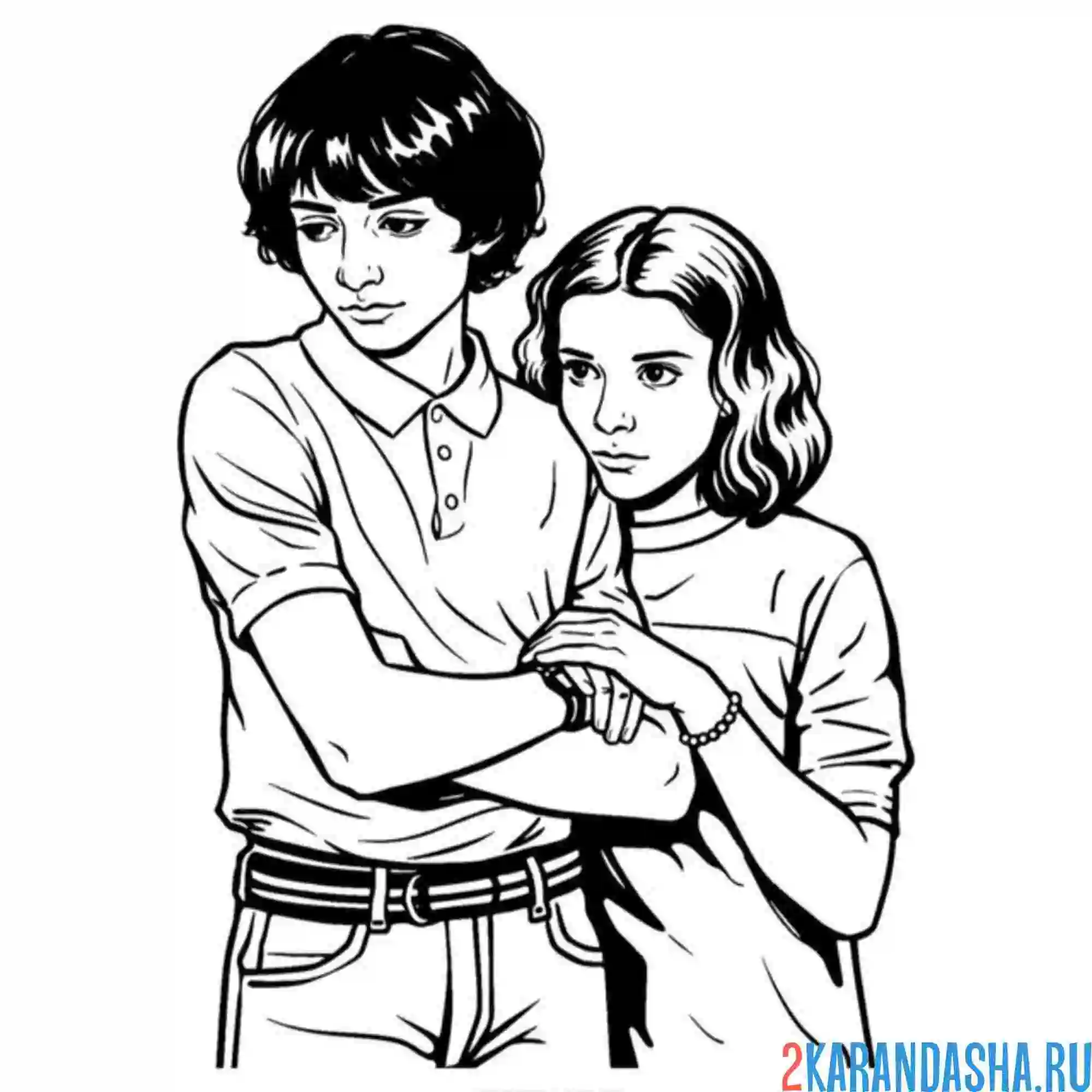 Раскраска майк защищает одиннадцать осд (очень странные дела)