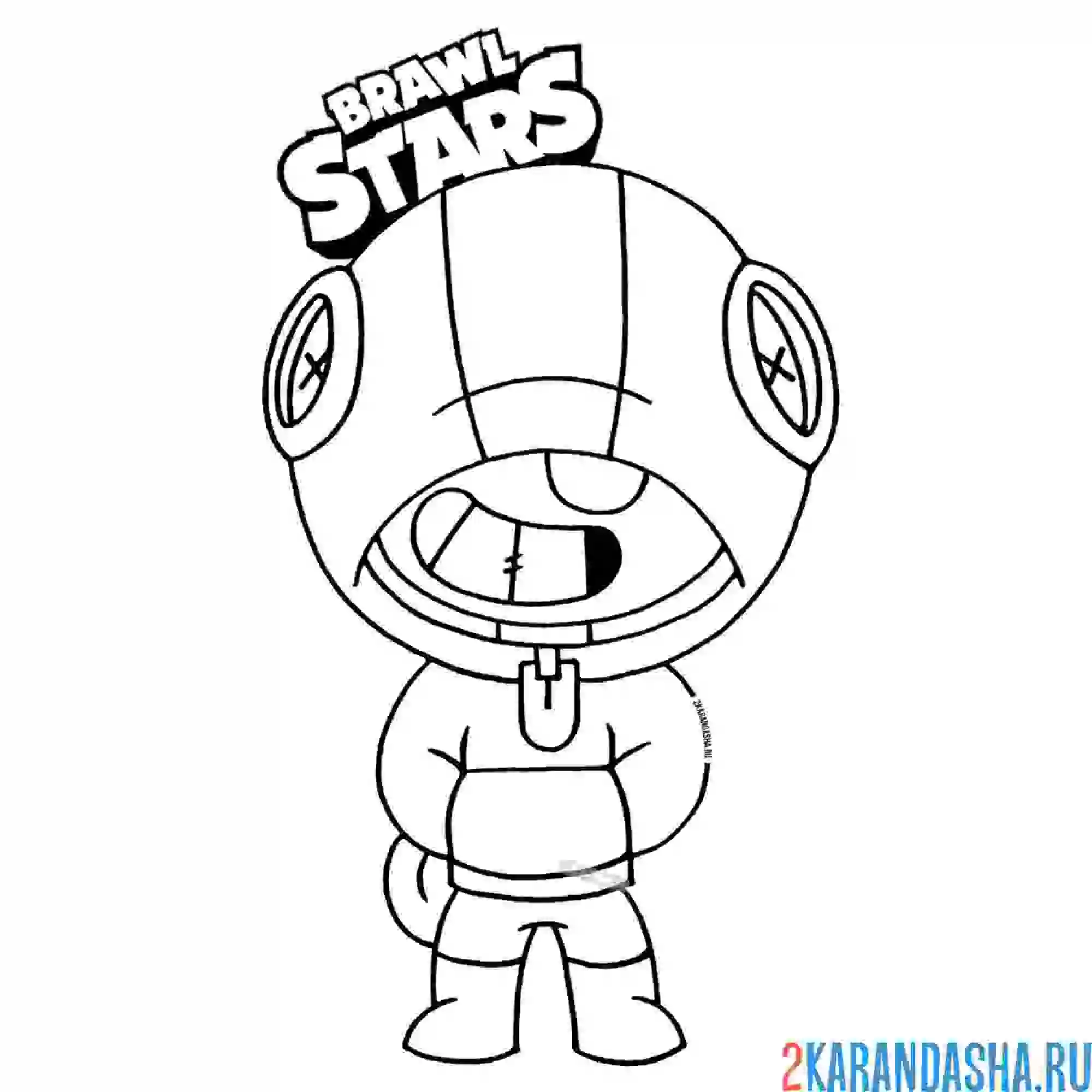 Раскраска боец леон