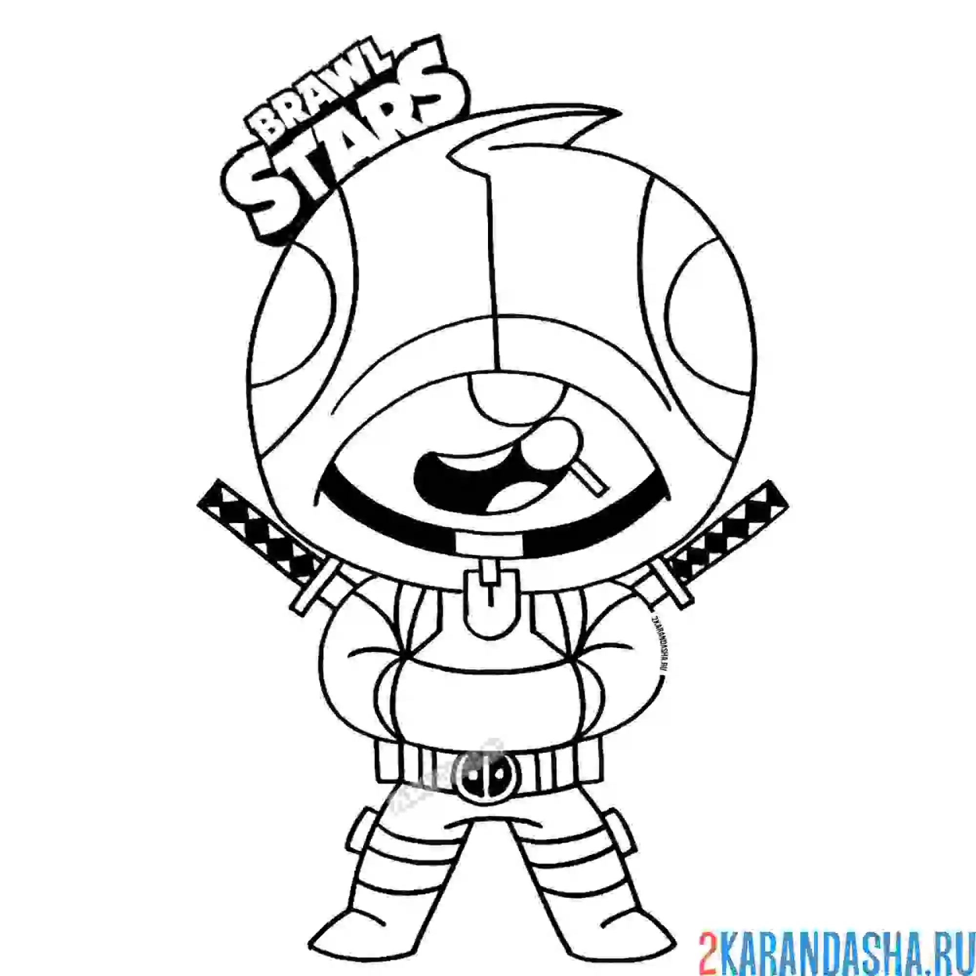 Раскраска леон дэдпул (дедпул)