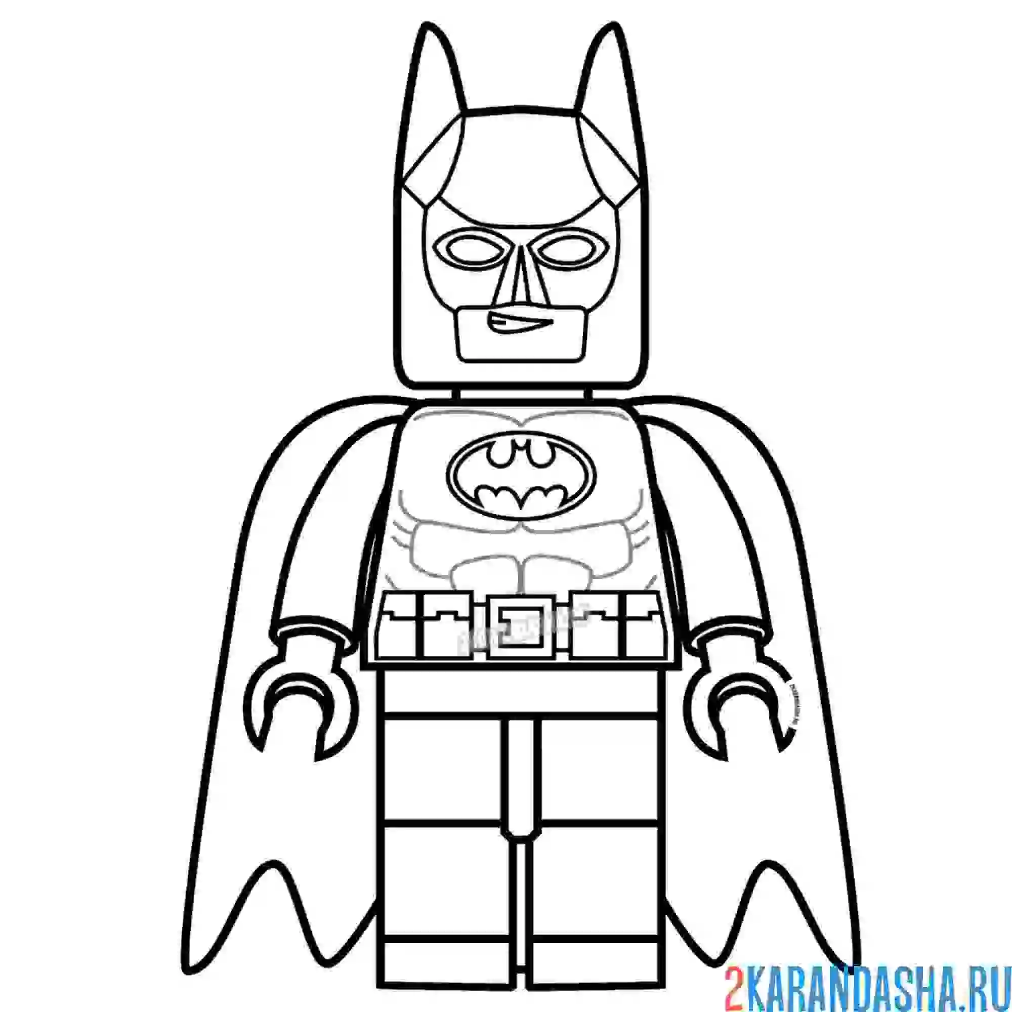 Раскраска бэтмен batman