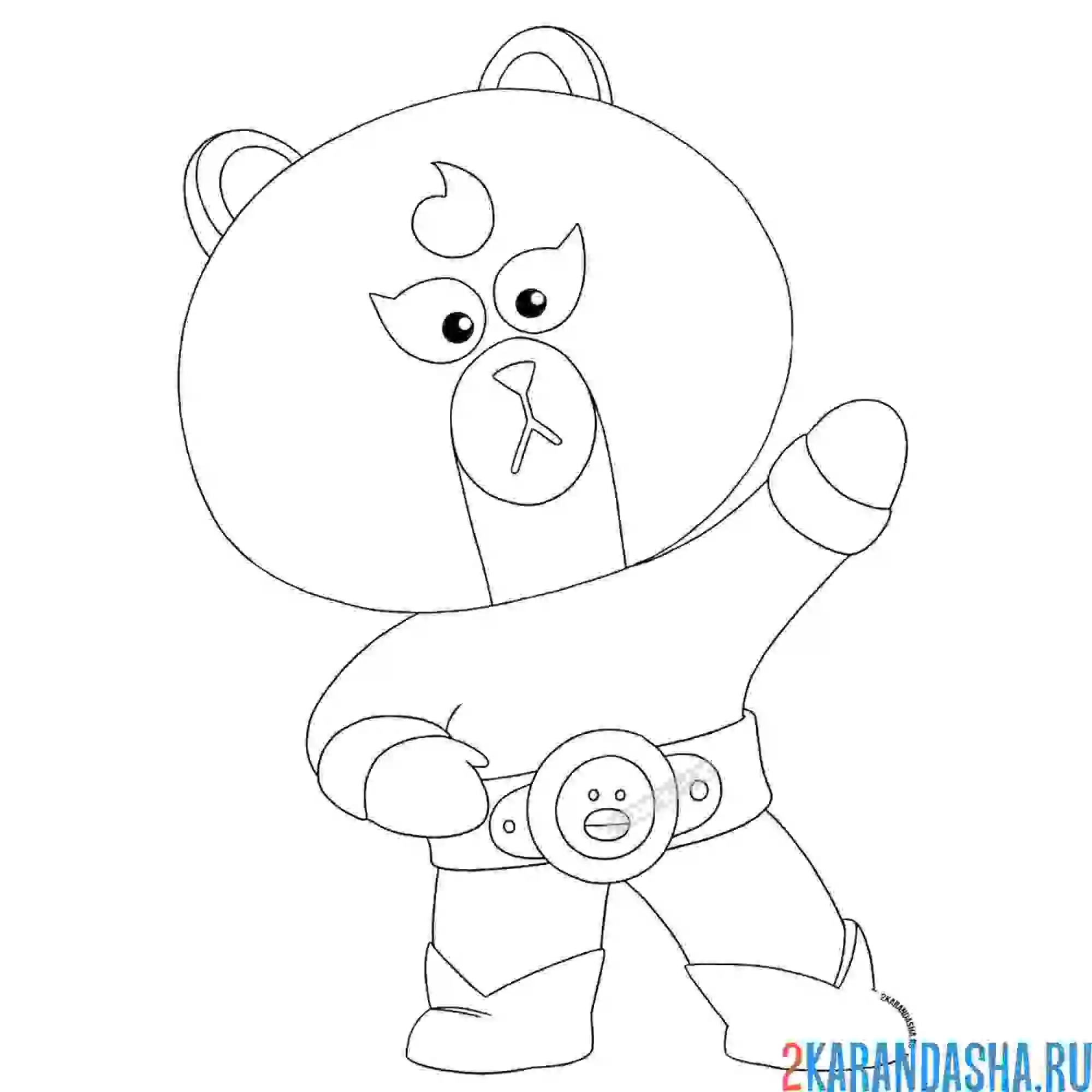 Раскраска эль примо браун (el brown)