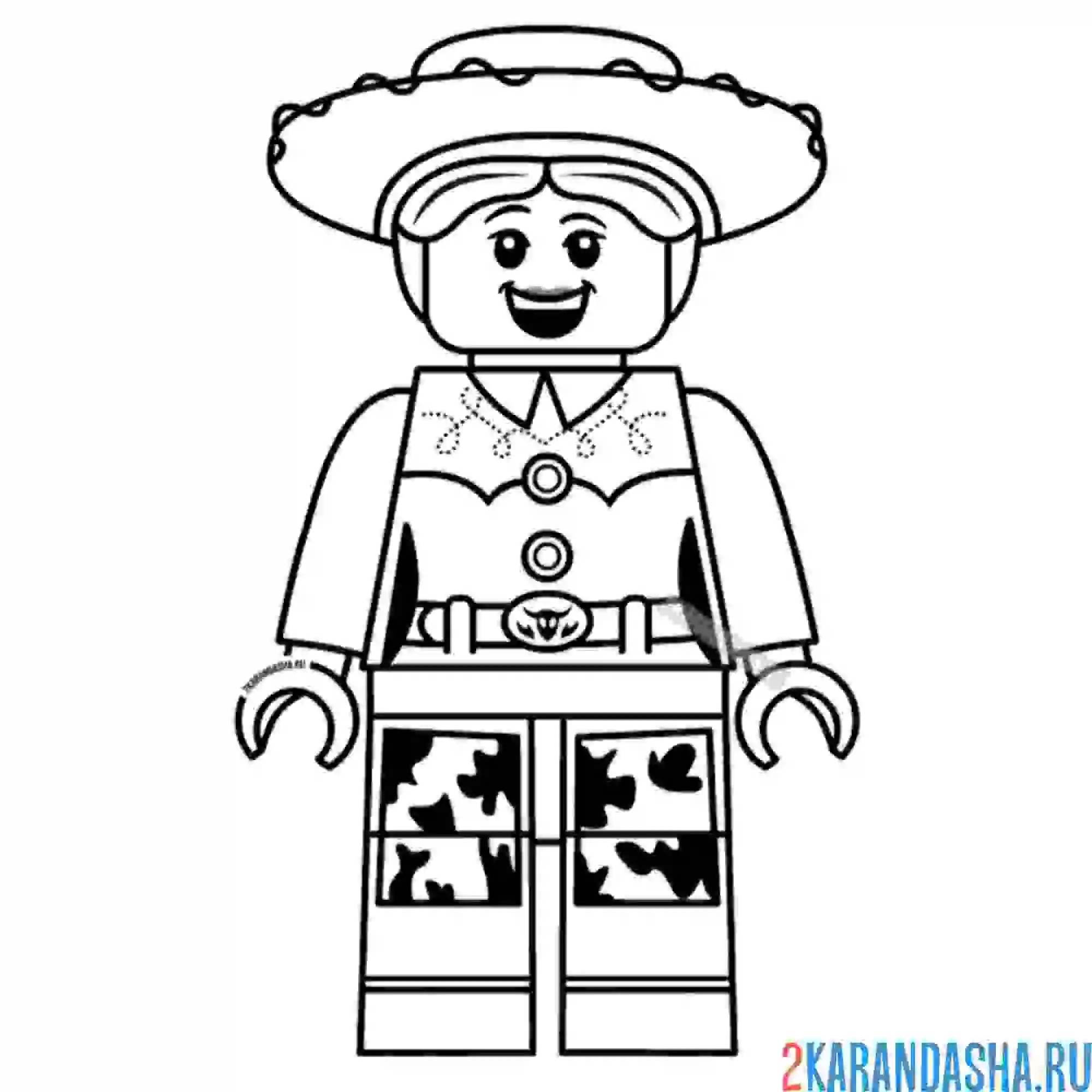 Раскраска истории игрушек джесси