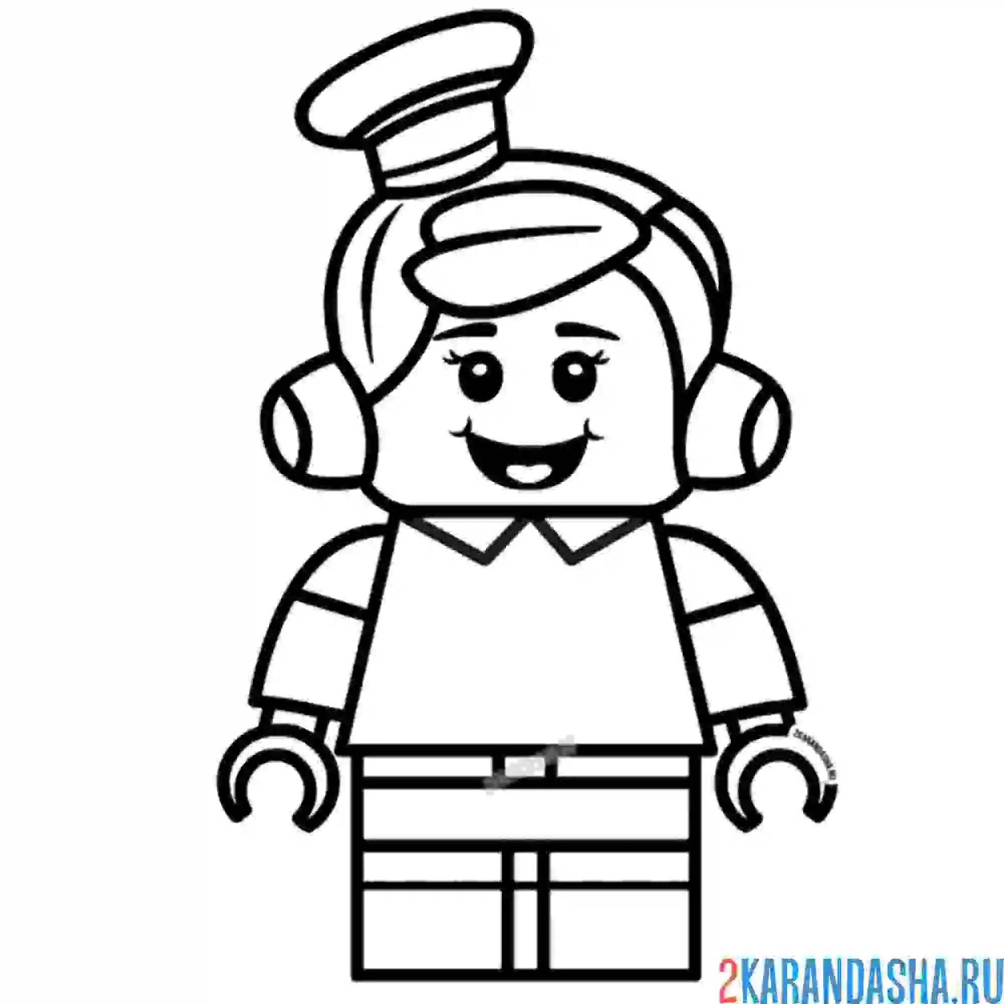 Раскраска офицер гиггл макдимплс из истории игрушек 4