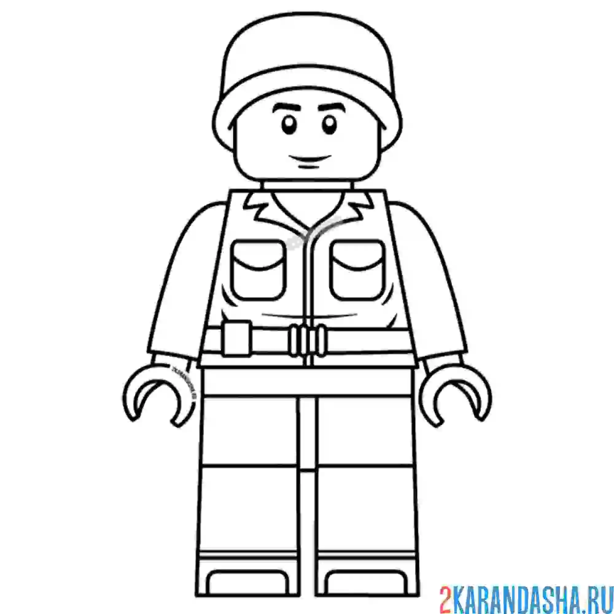 Раскраска истории игрушек 4 солдат сержант