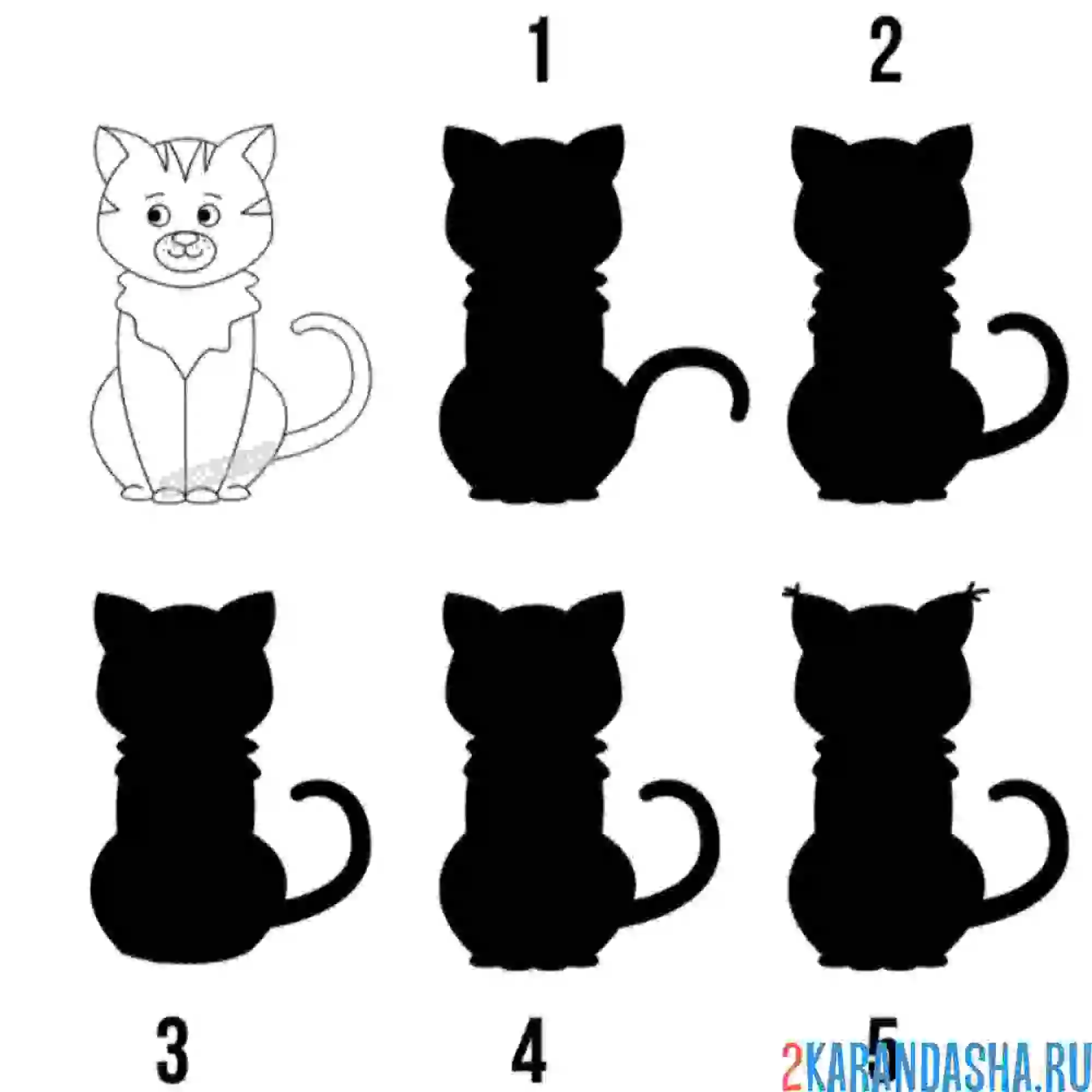 Раскраска котик