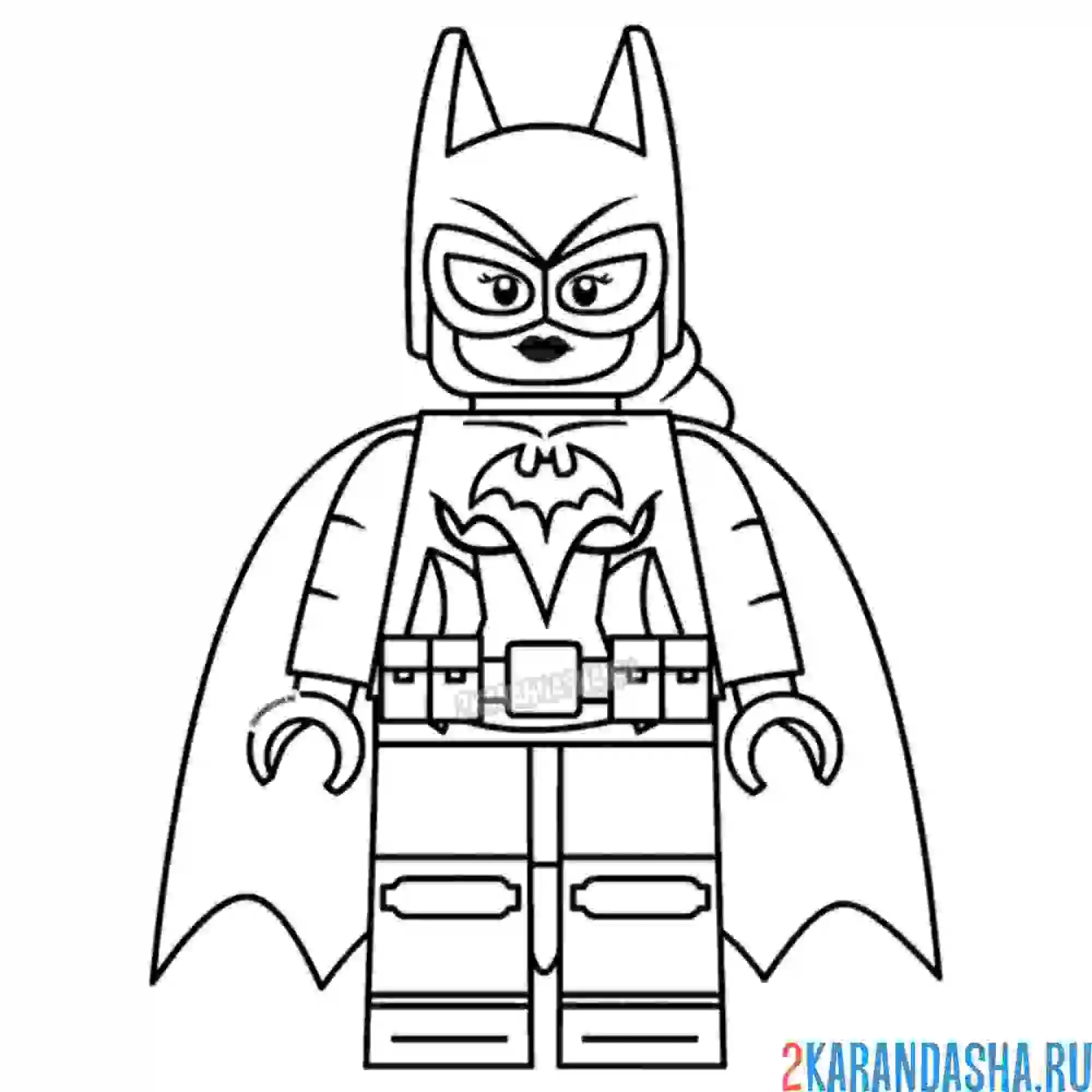 Раскраска бэтгерл batgirl