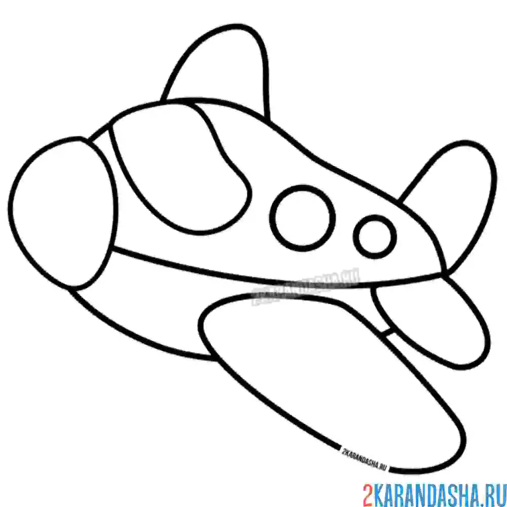 Раскраска самолет для мальчика