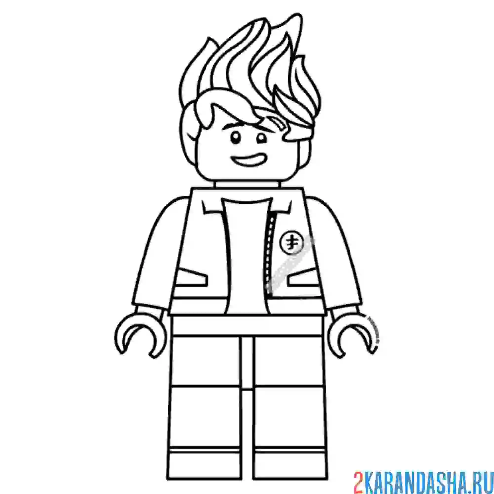 Раскраска кай человечек