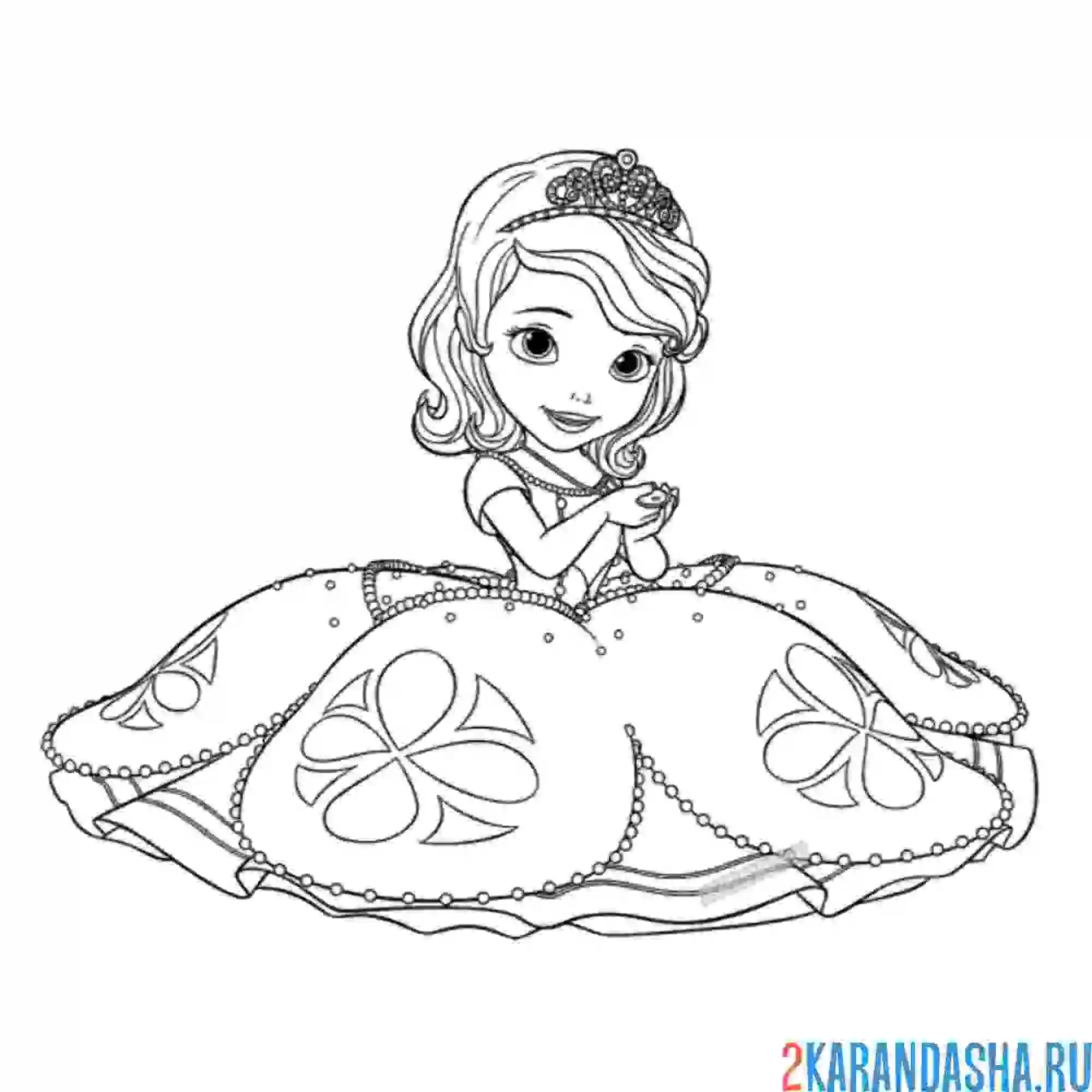 Раскраска в шикарном платье