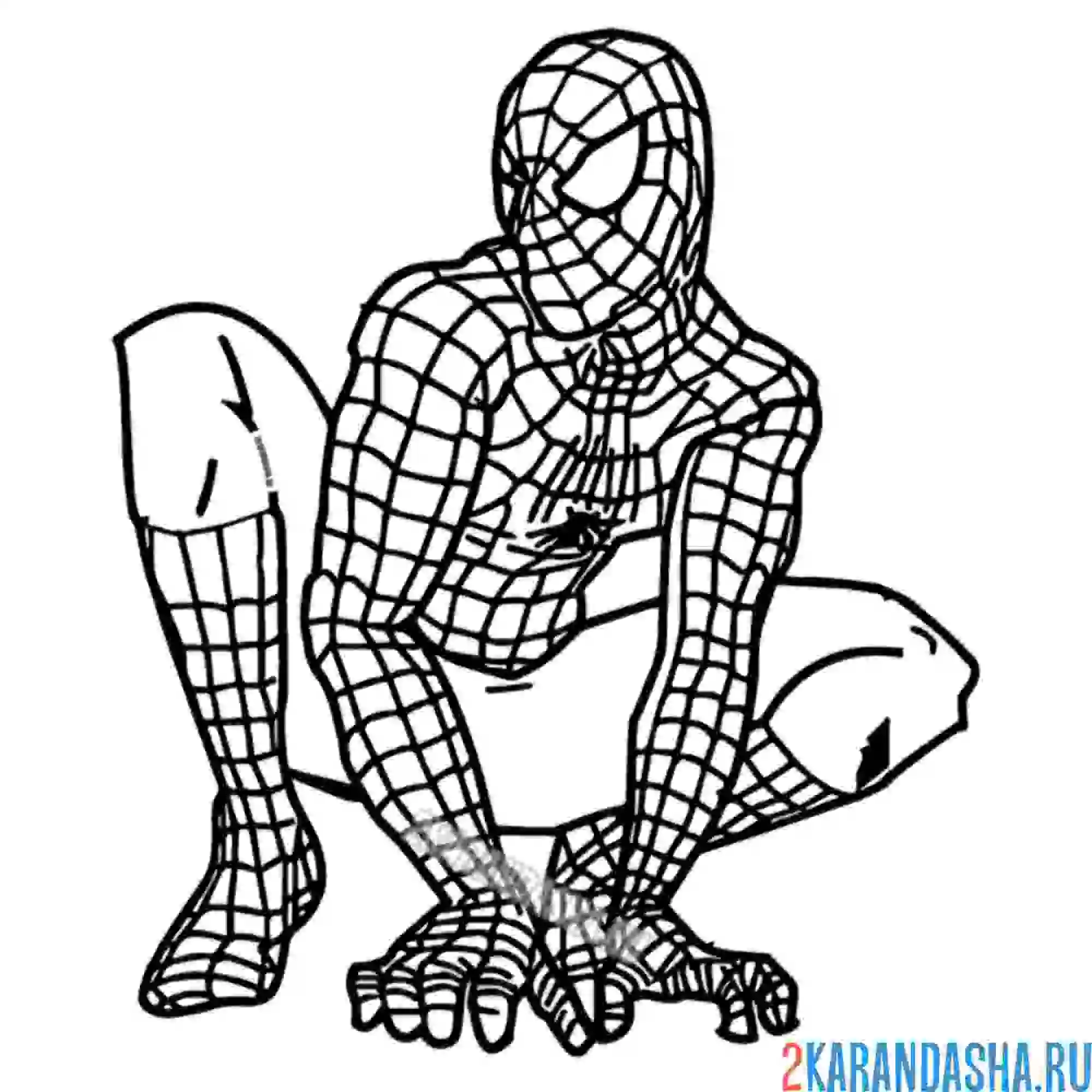 Раскраска супергерой на страже