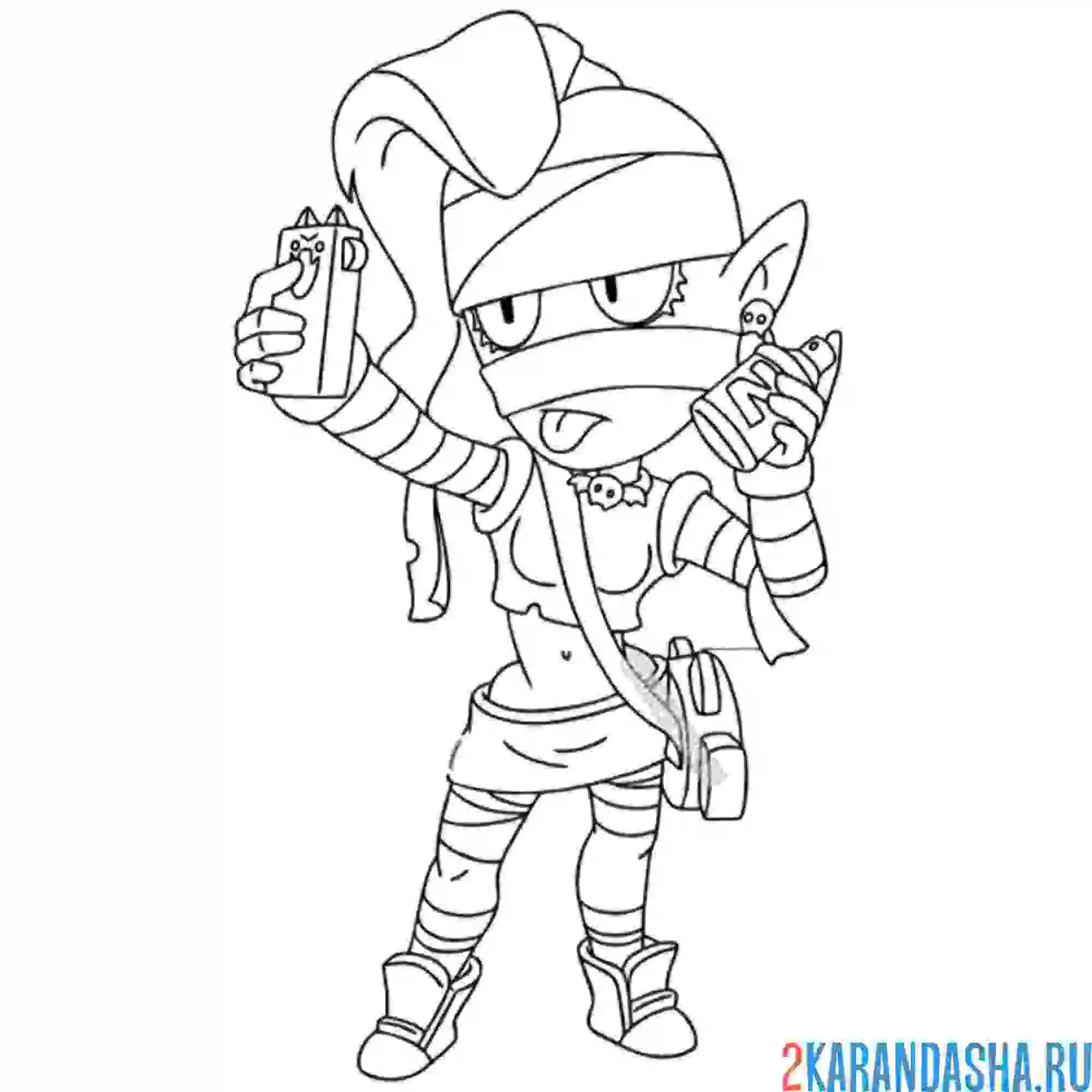 Раскраска скин эмз (emz)