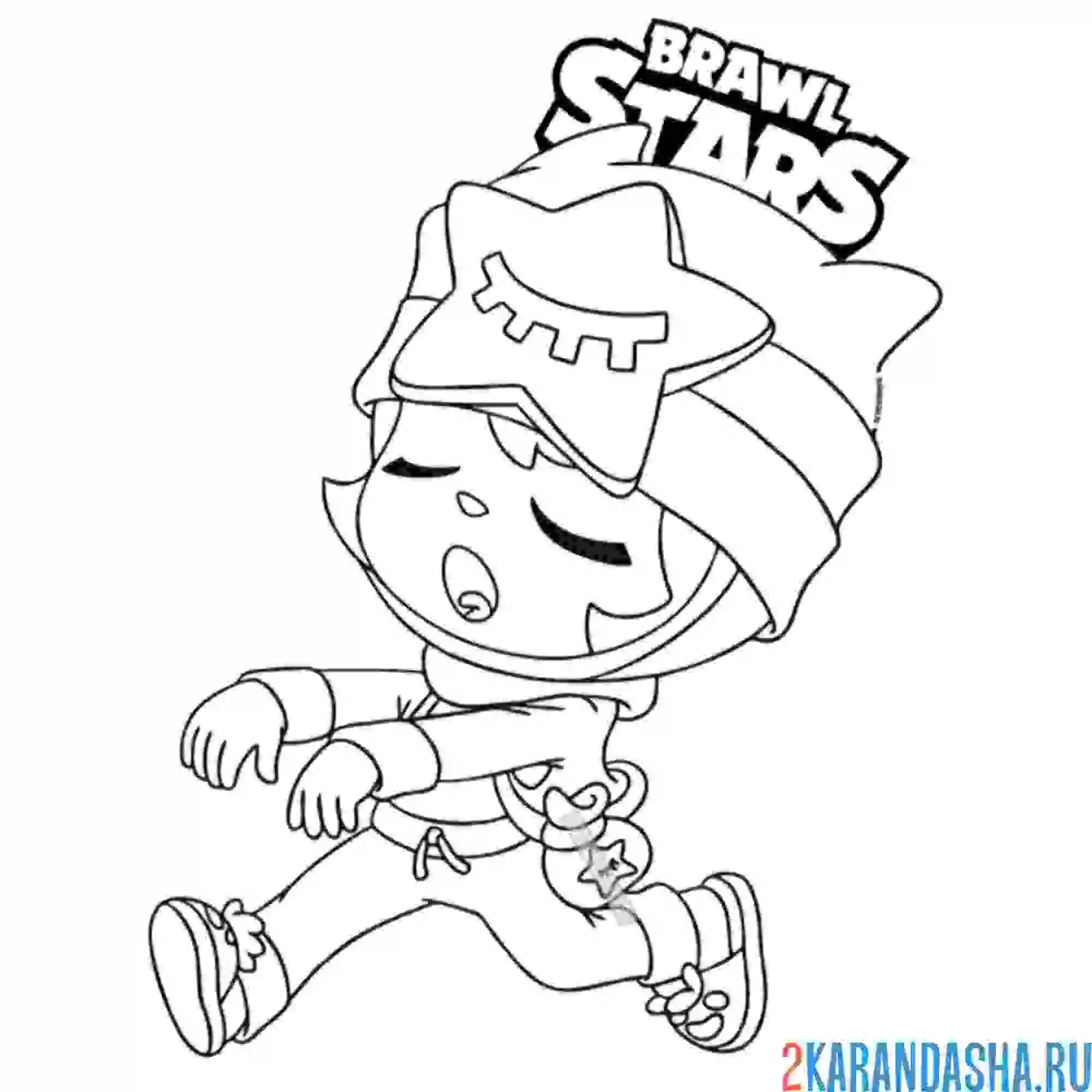 Раскраска сонная сэнди (сенди, sandy)