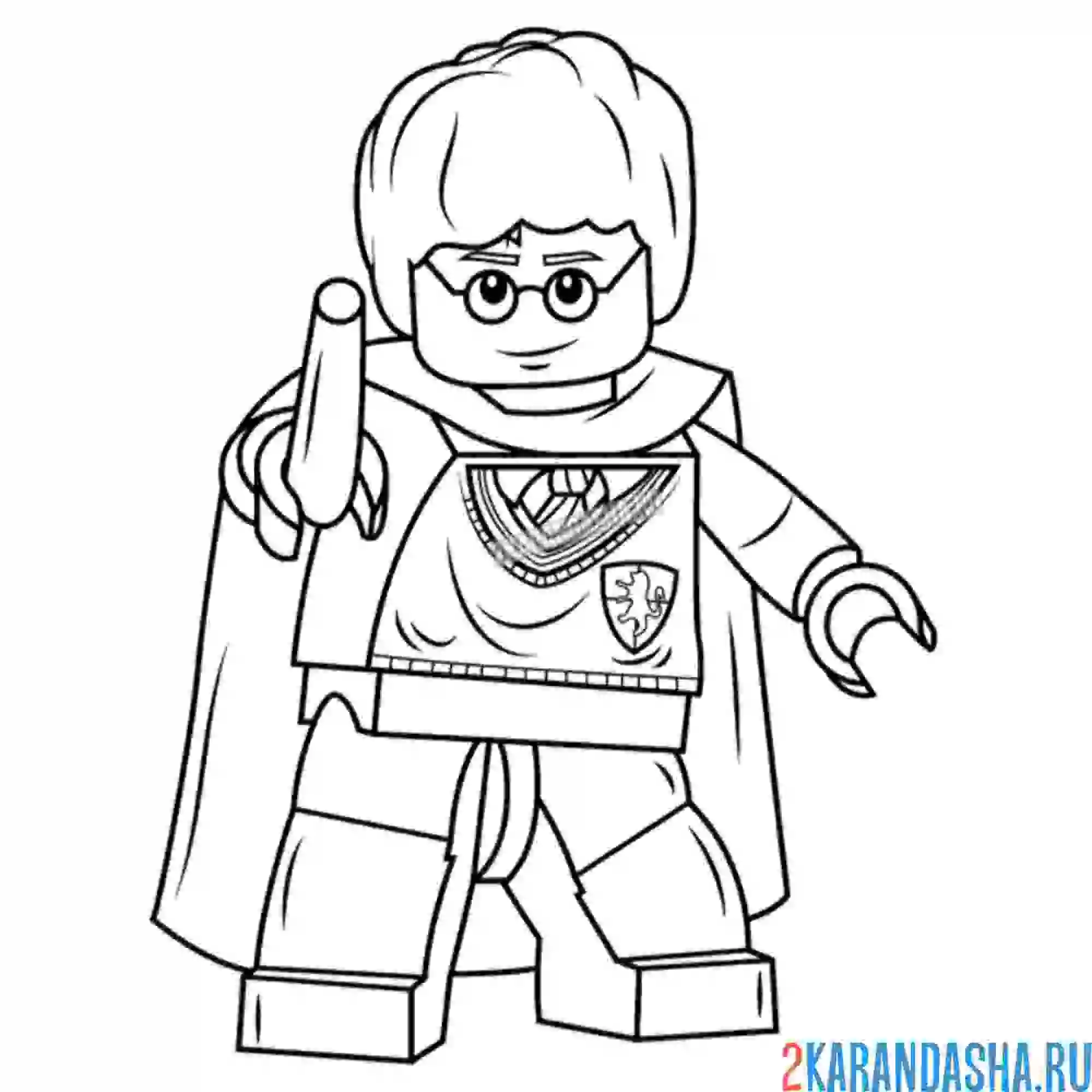 Раскраска гарри поттер