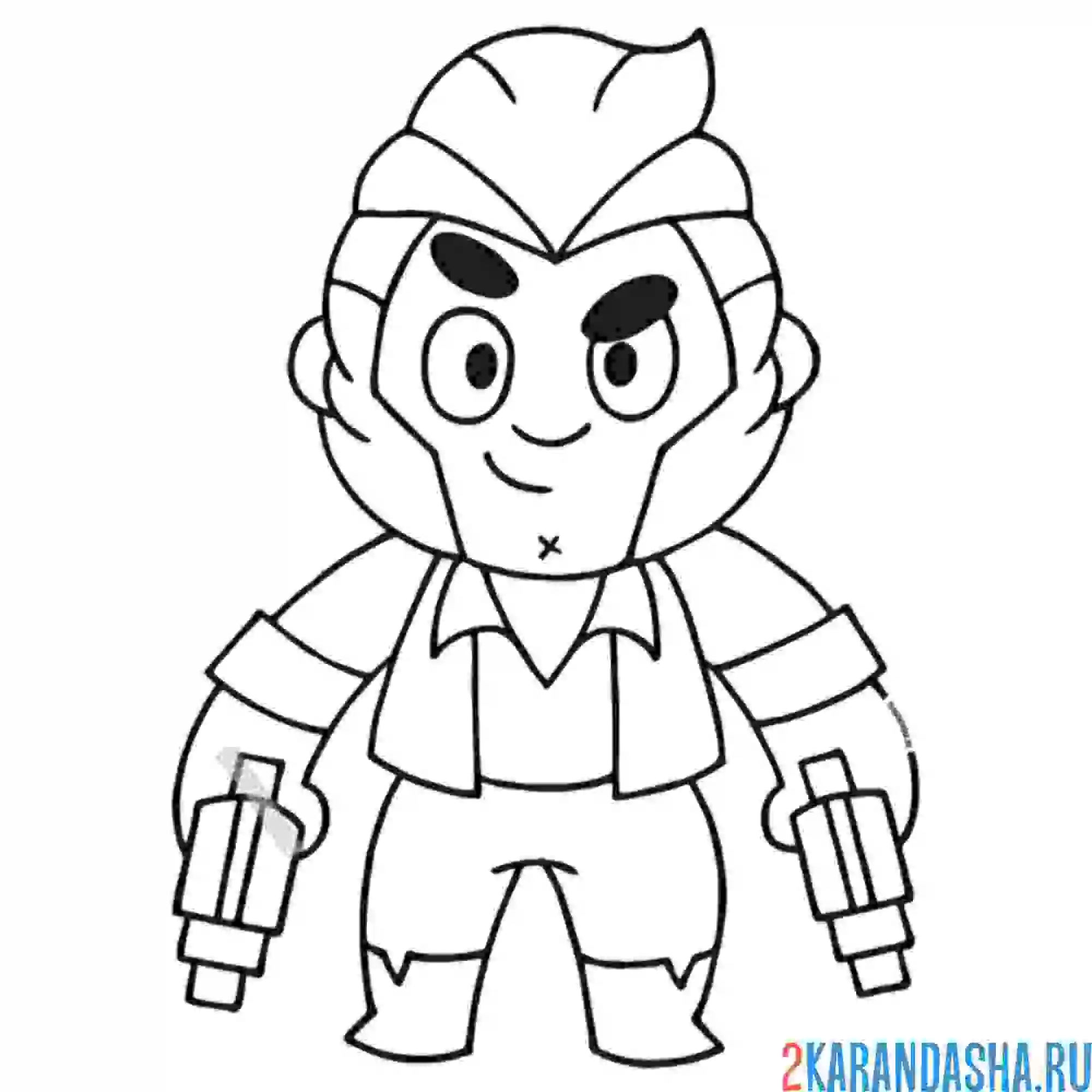 Раскраска скин кольт