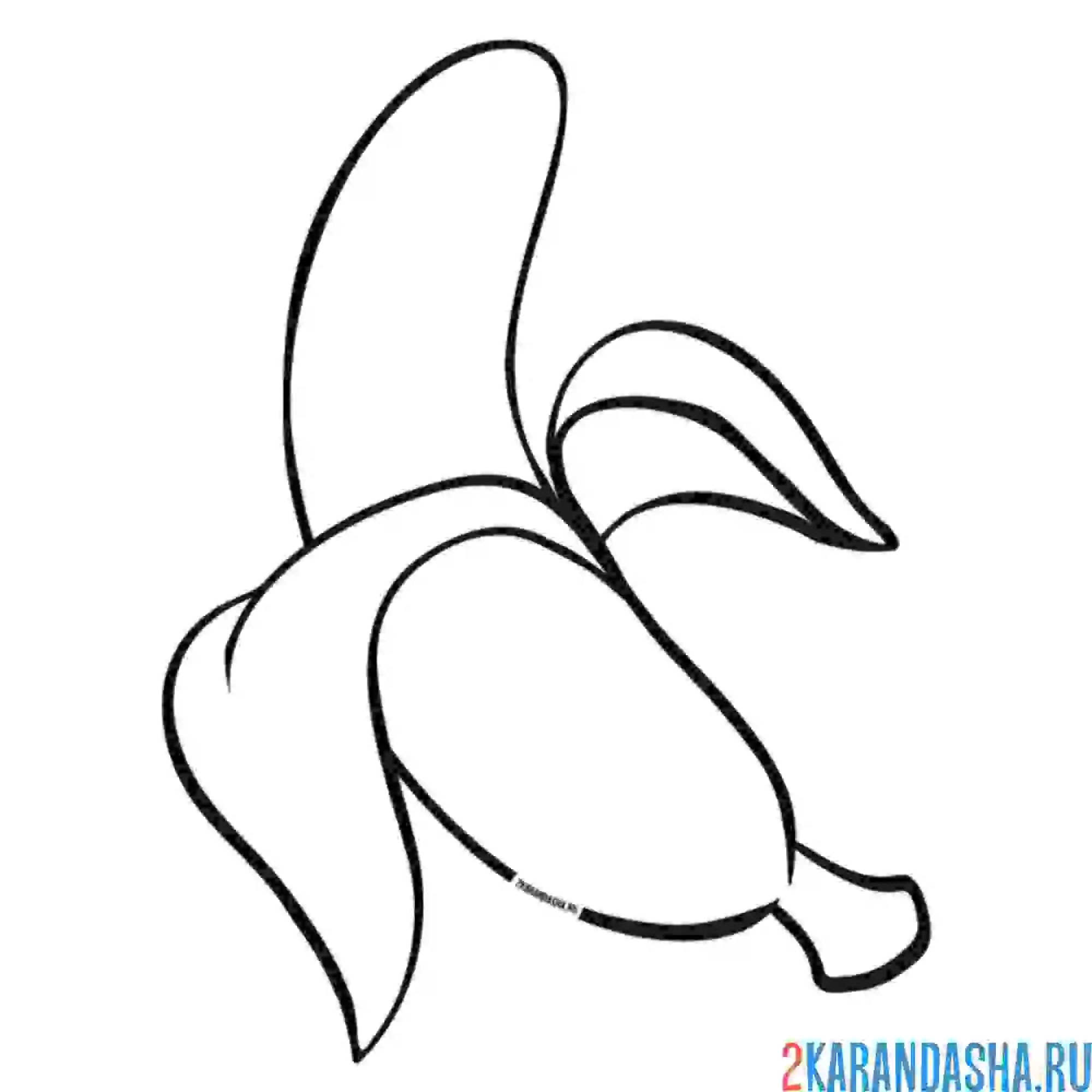 Раскраска банан