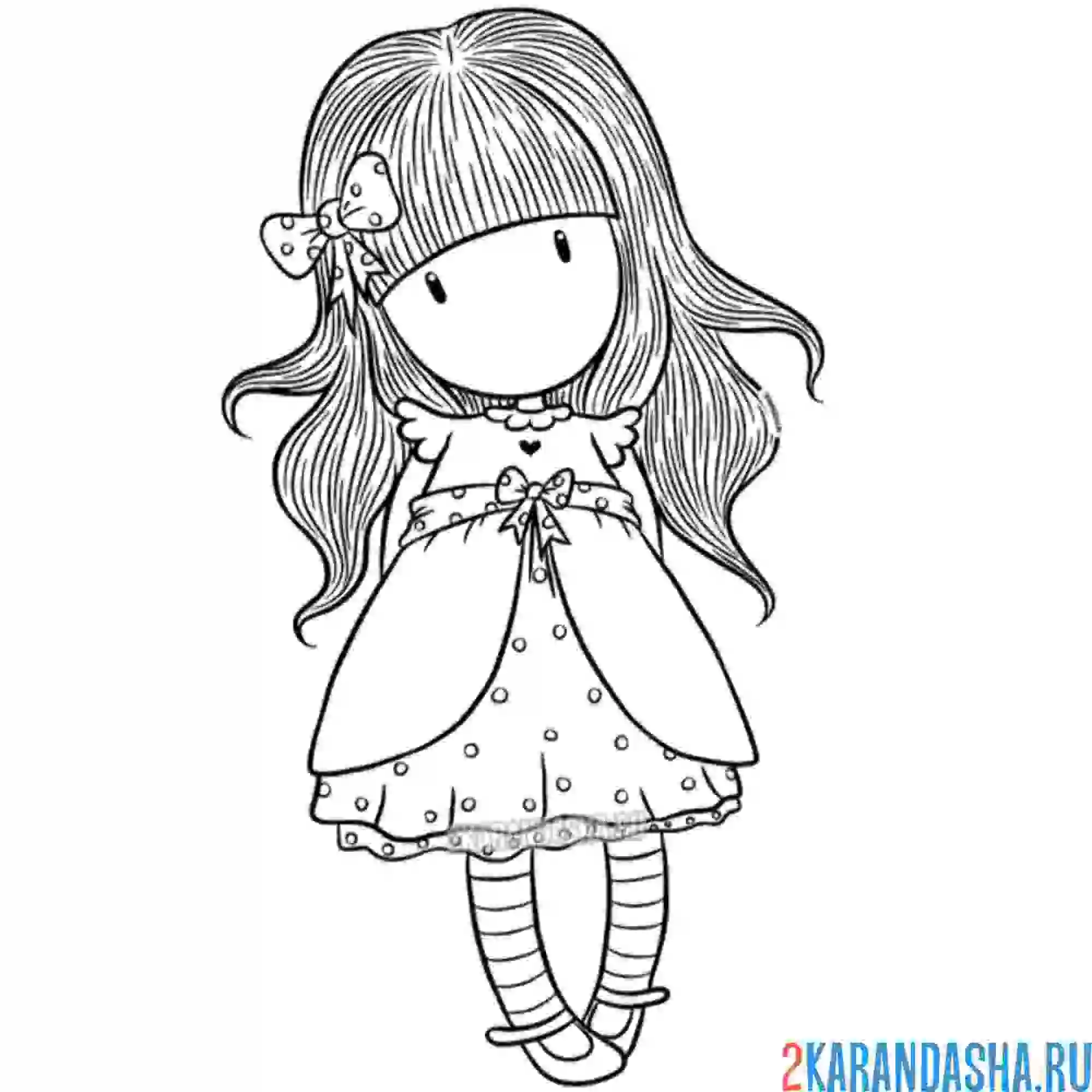 Раскраска куколка