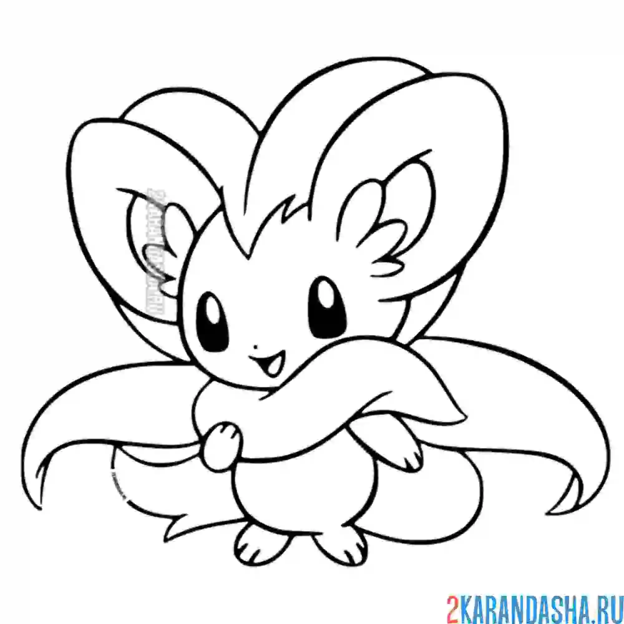 Раскраска шиншино (cinccino)