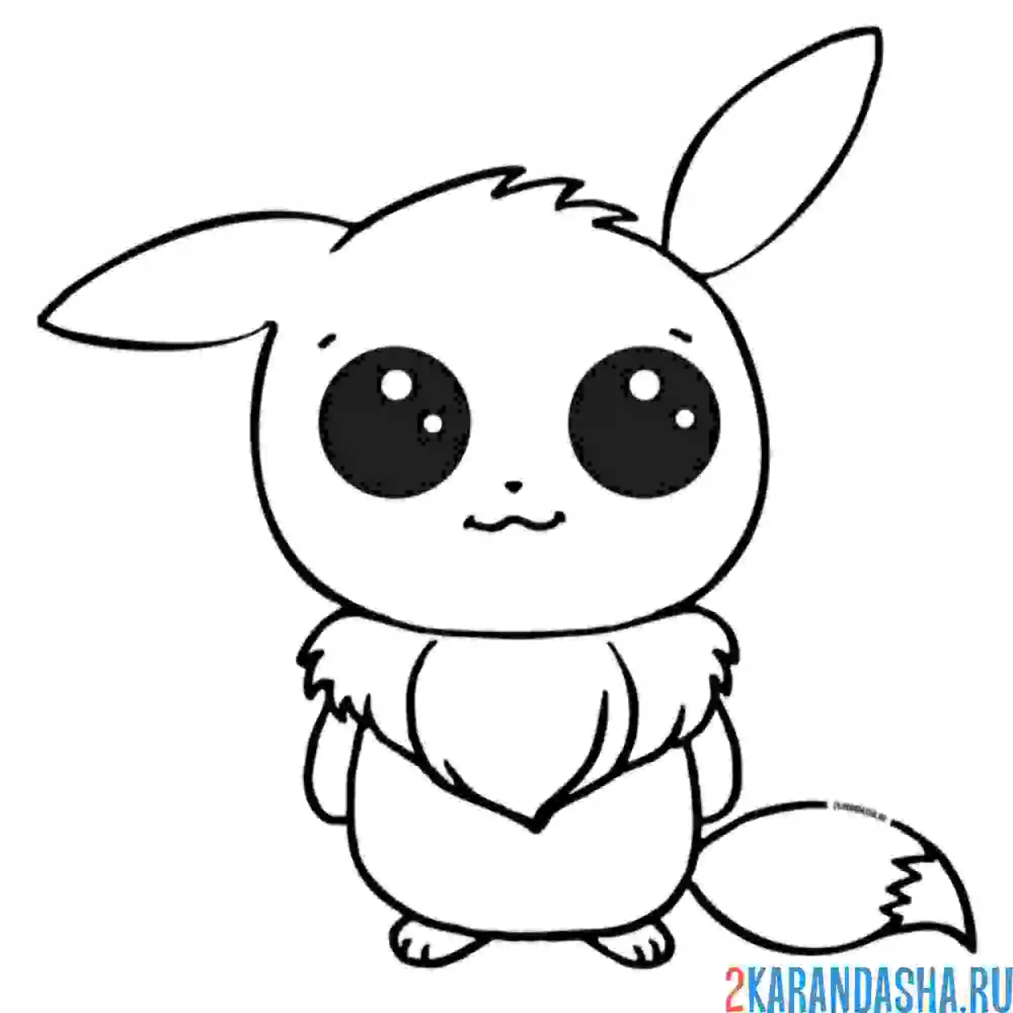 Раскраска малыш иви