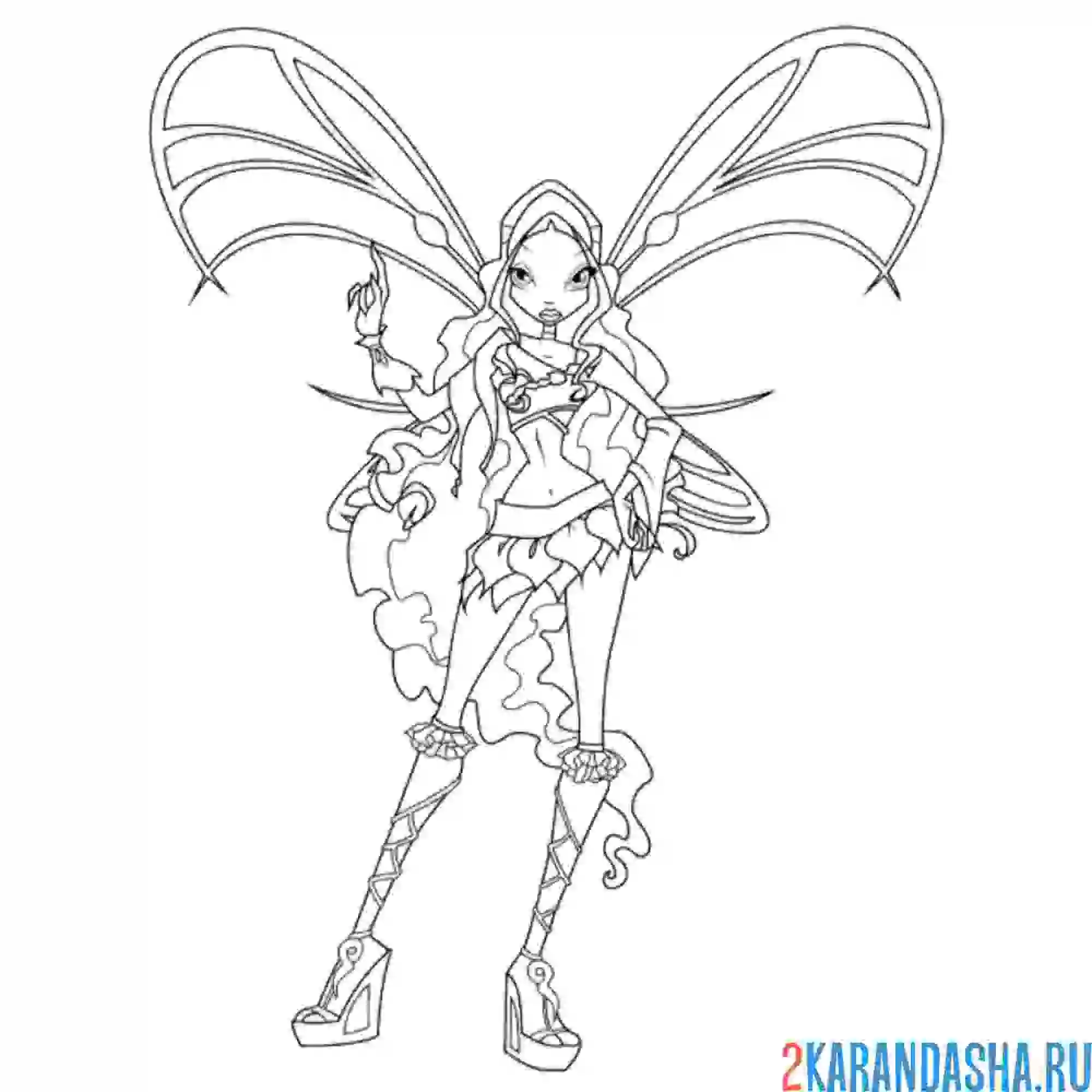 Раскраска лейла софикс