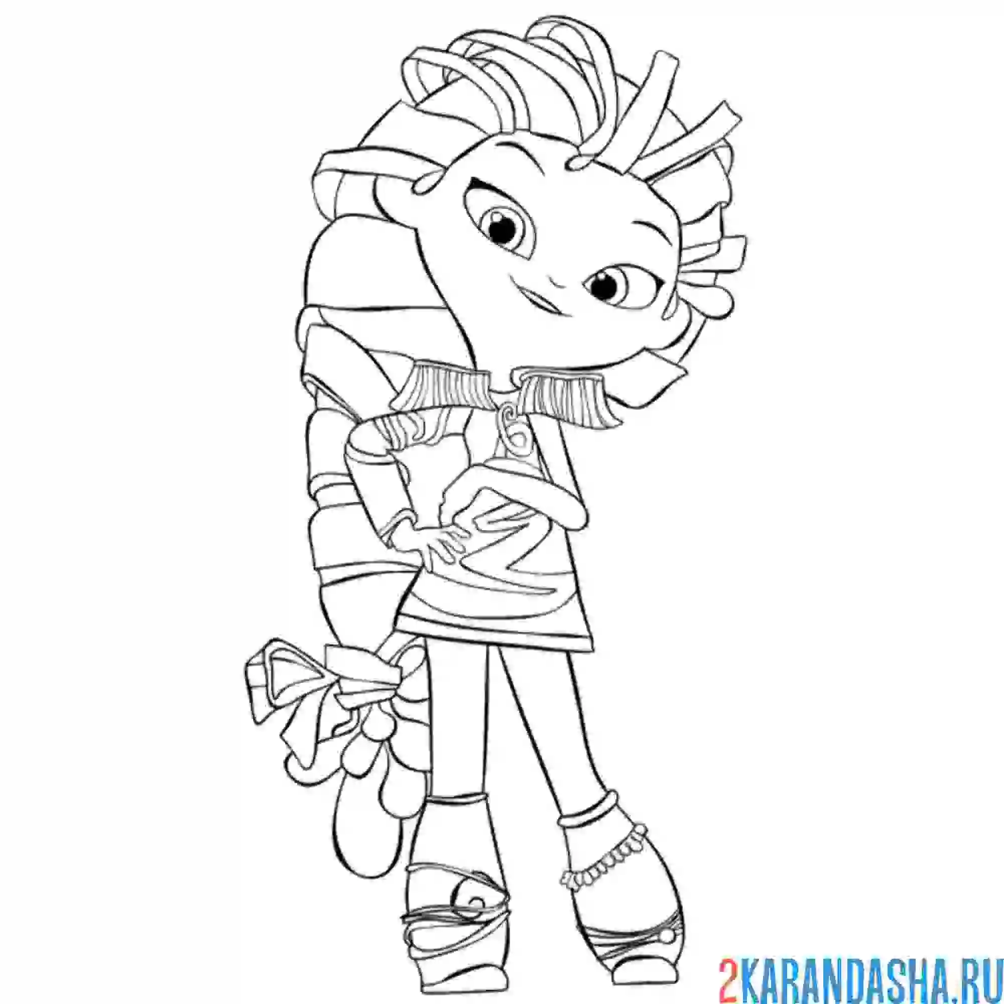 Раскраска варя деловая