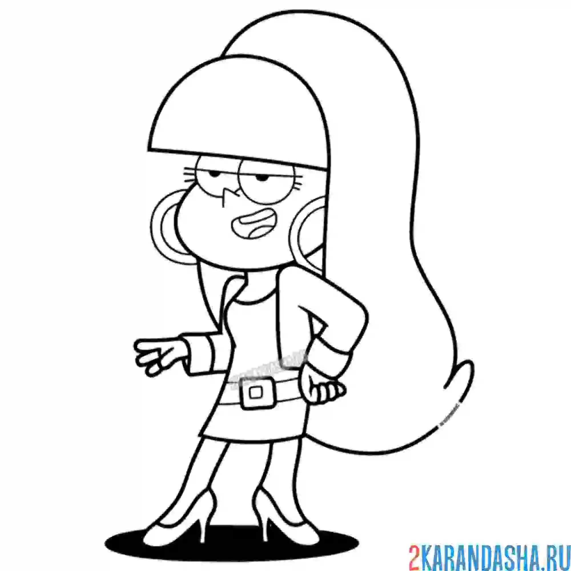 Раскраска нарядная пасифика нортвест