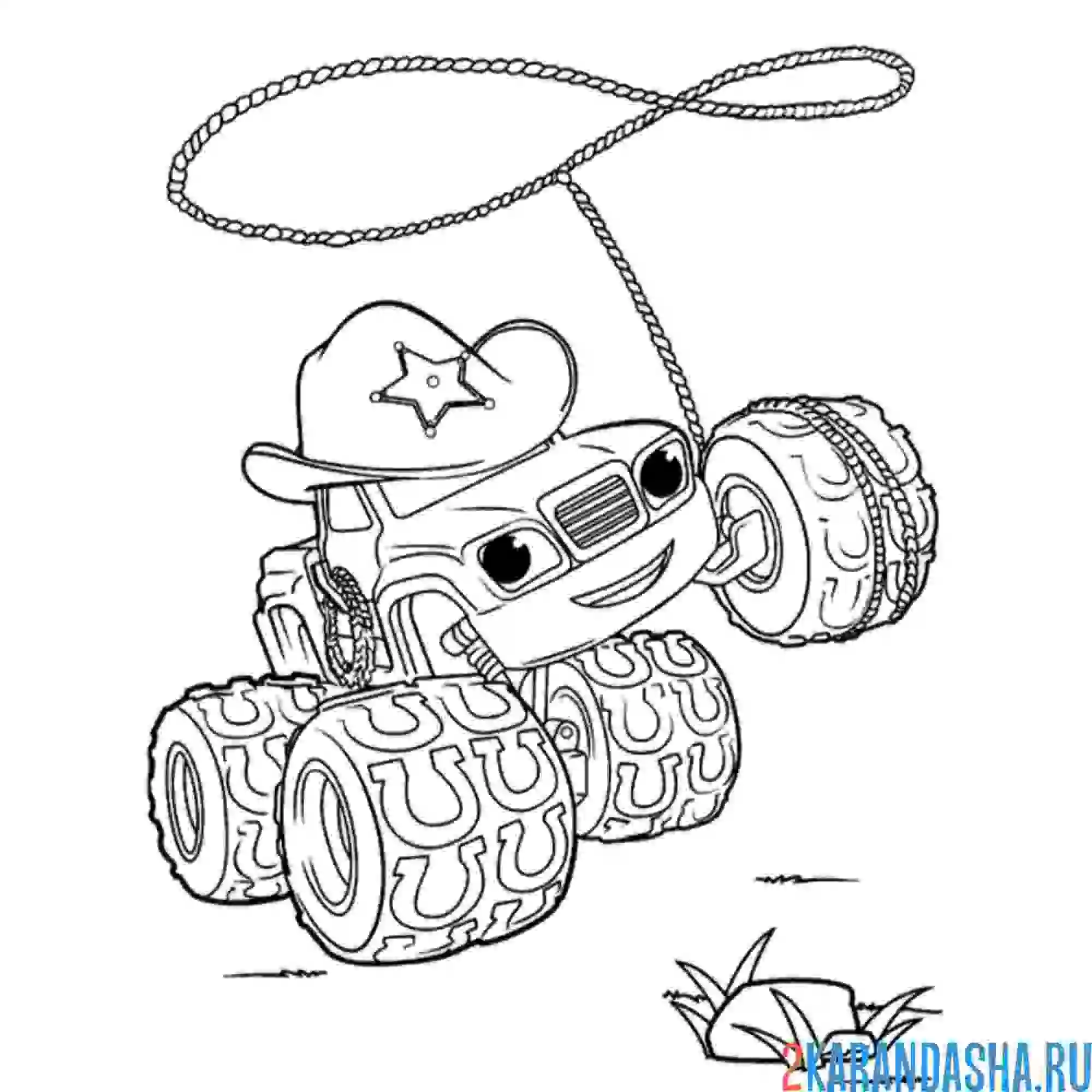 Раскраска старла ковбой