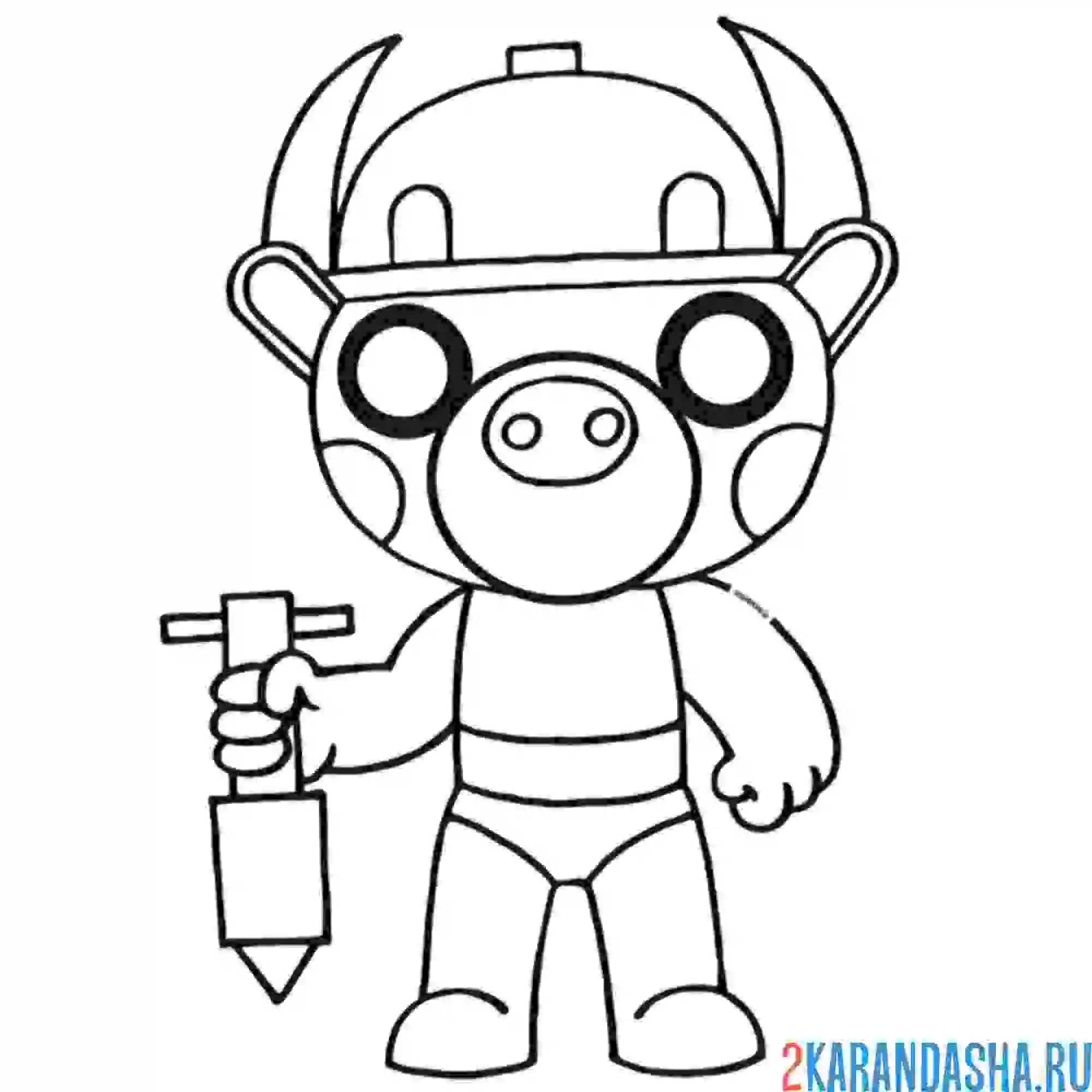 Раскраска билли пигги