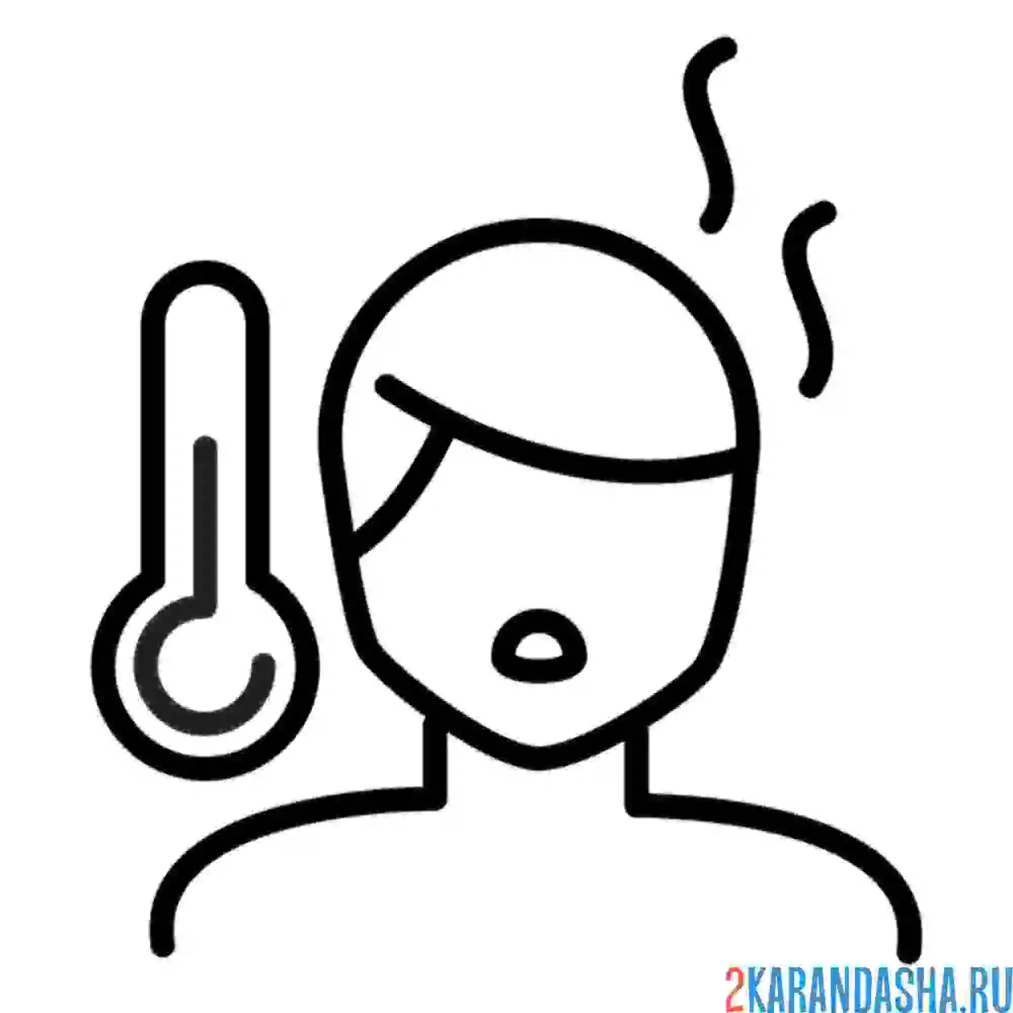 Раскраска температура - это опасно