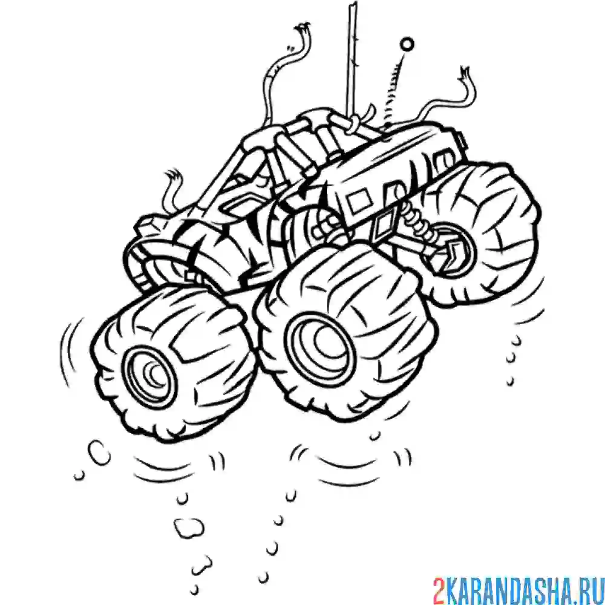 Раскраска рык машинка