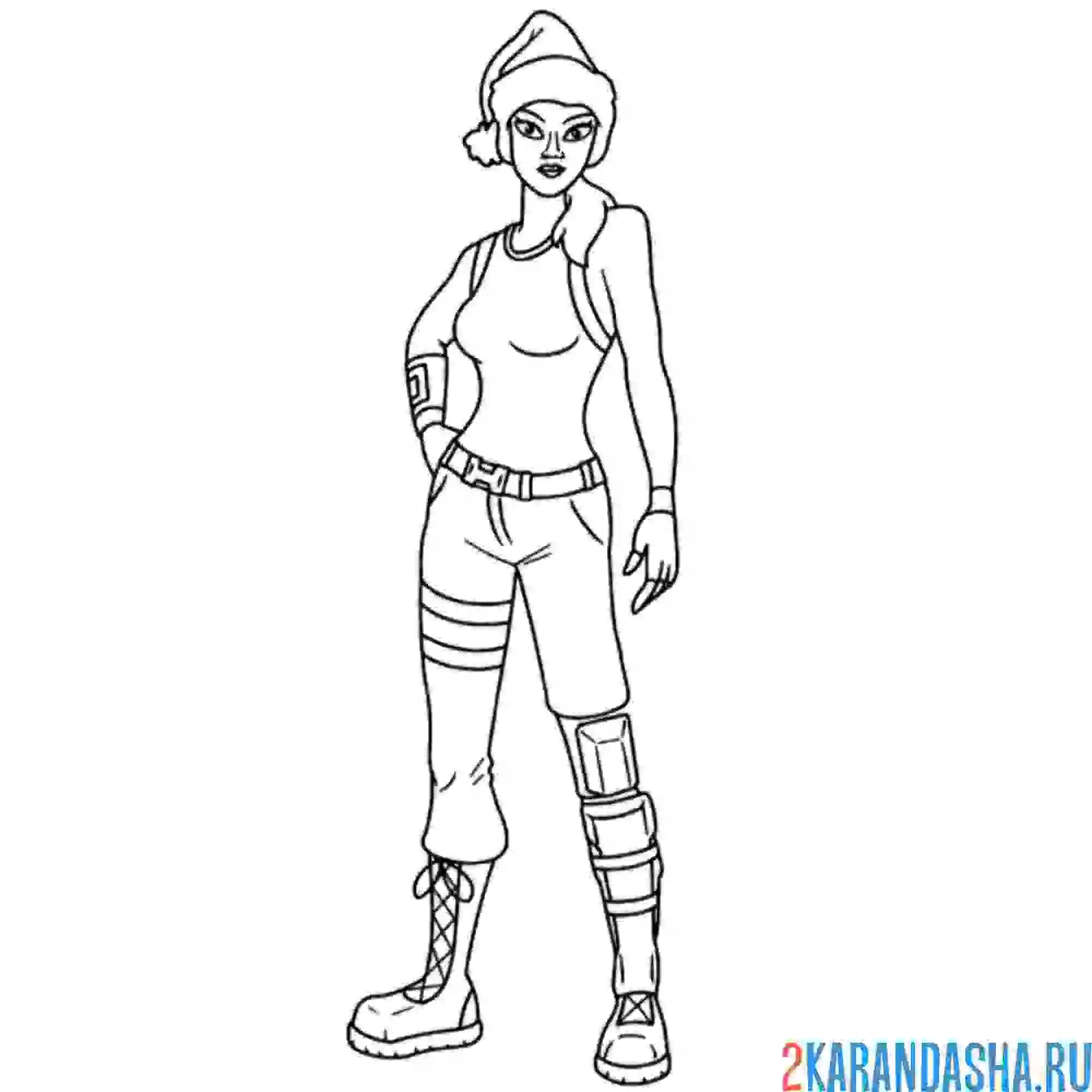 Раскраска агент рождества