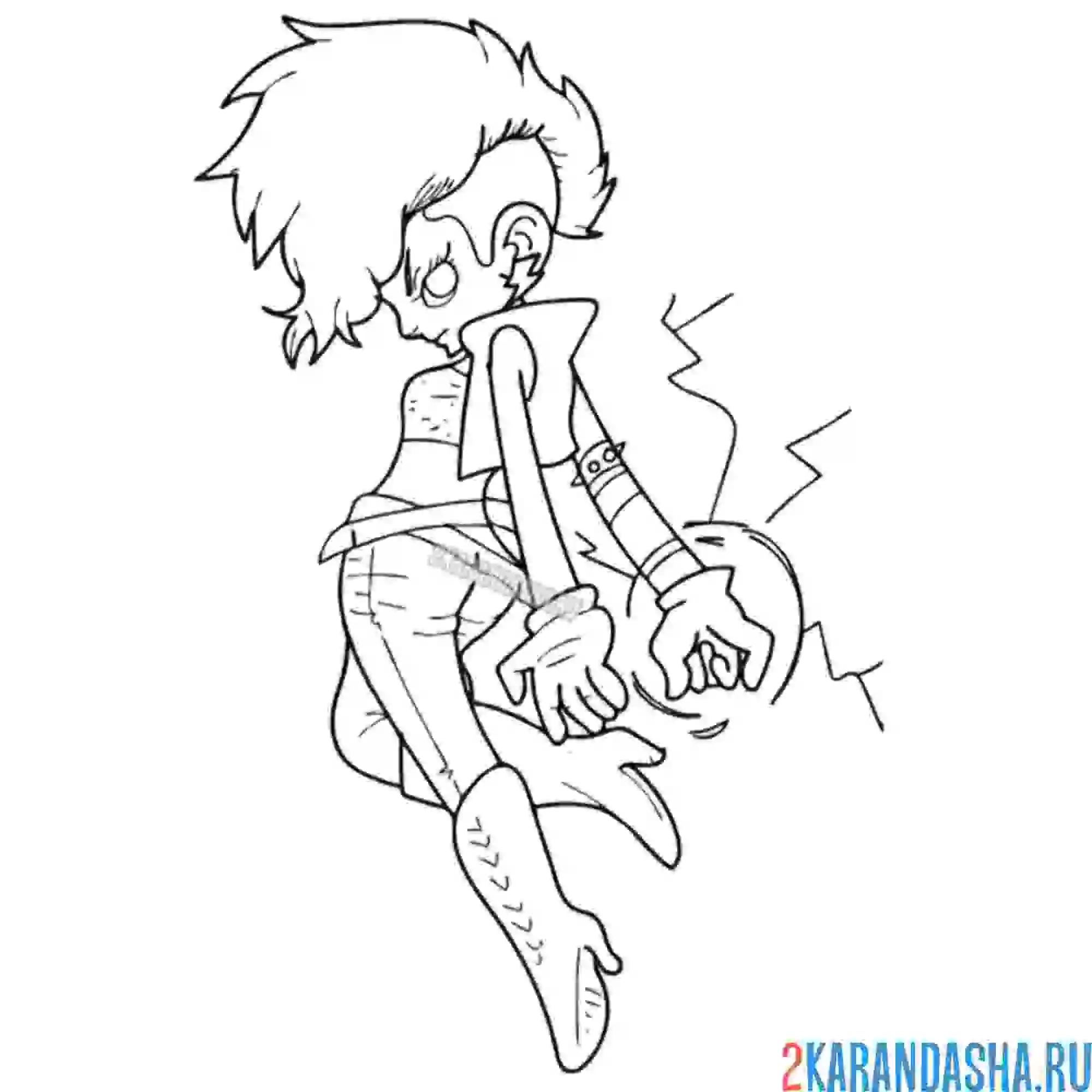 Раскраска шторм марвел