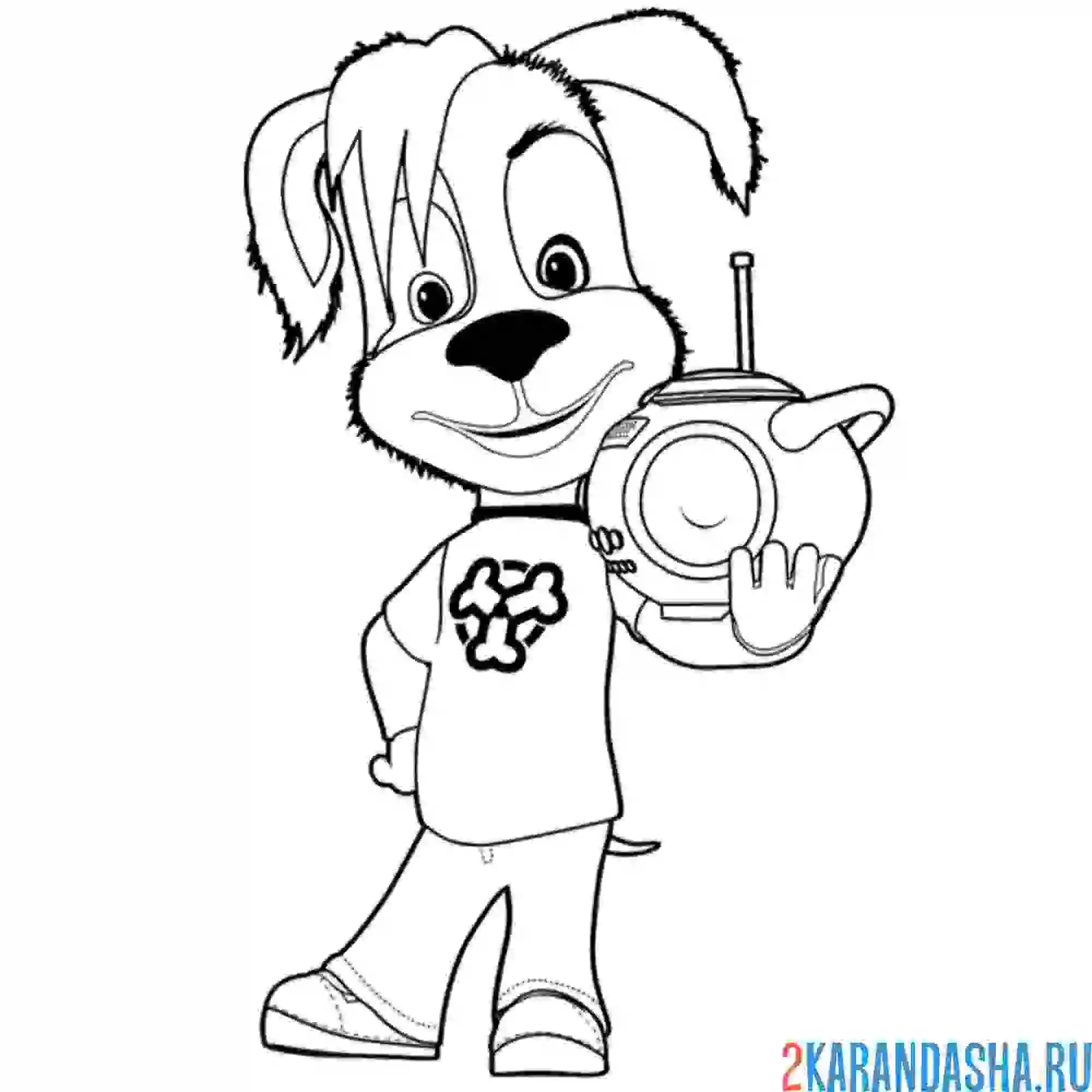 Раскраска дружок барбоскины