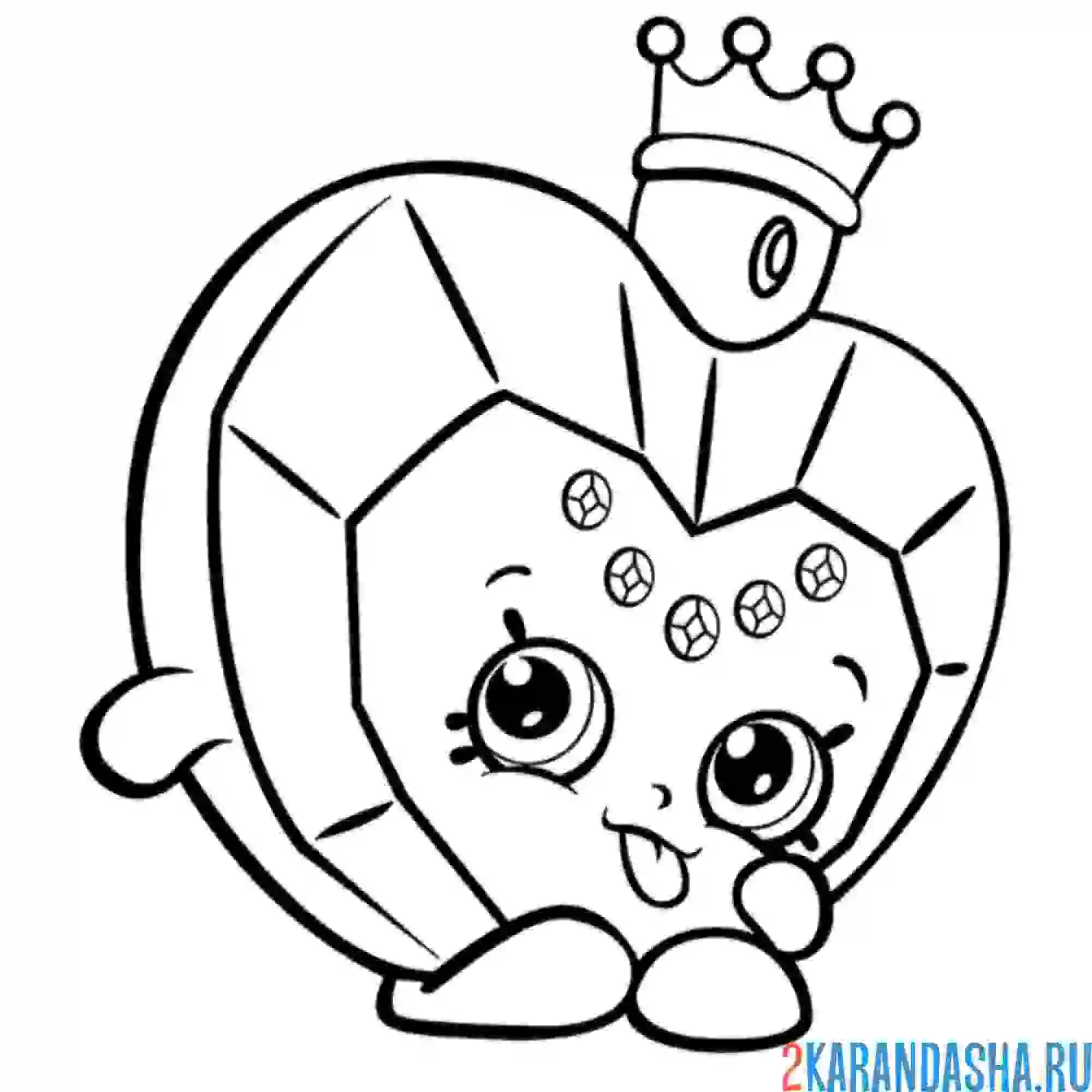 Раскраска духи принцессы шопкинс