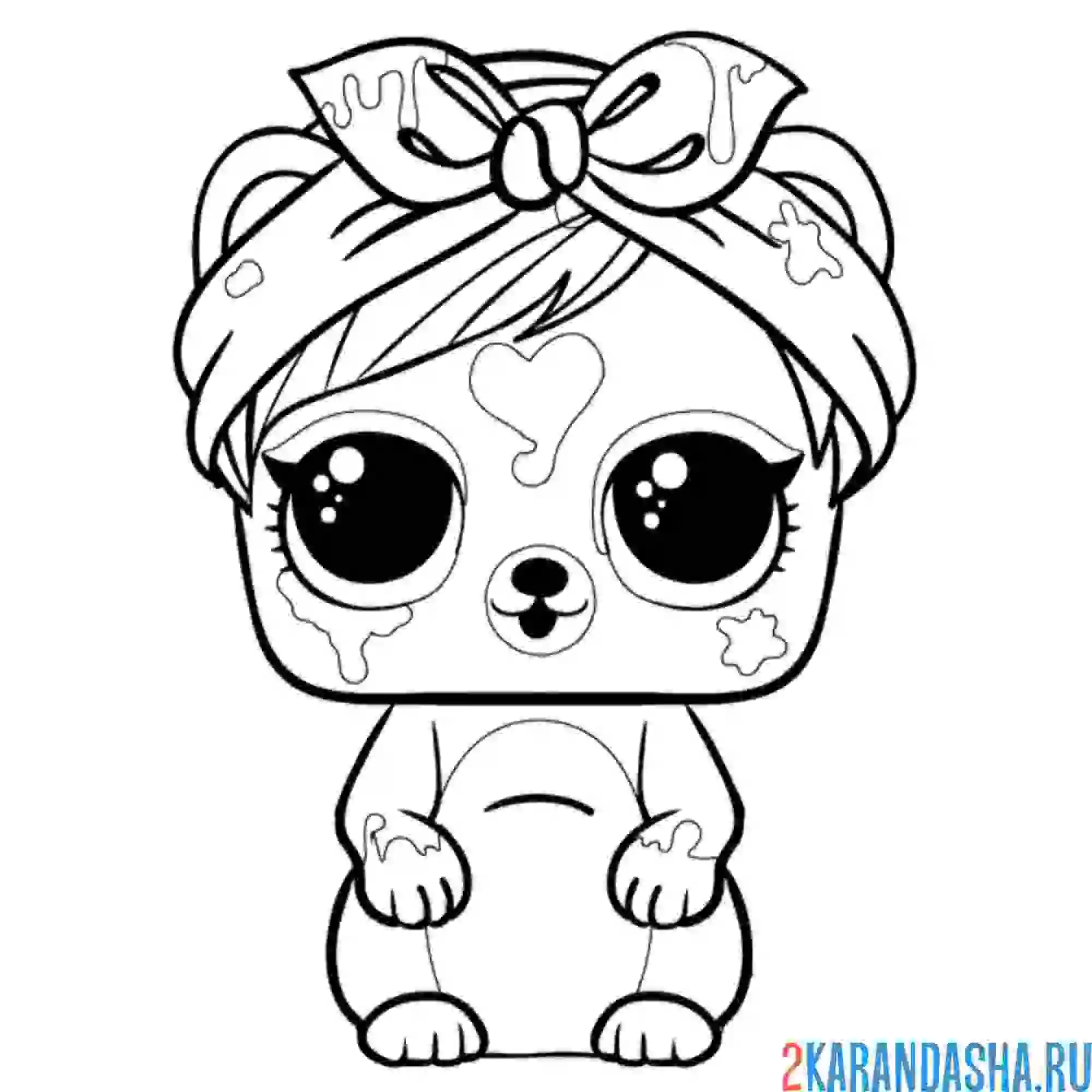 Раскраска лол питомцы surprise eau de splatters