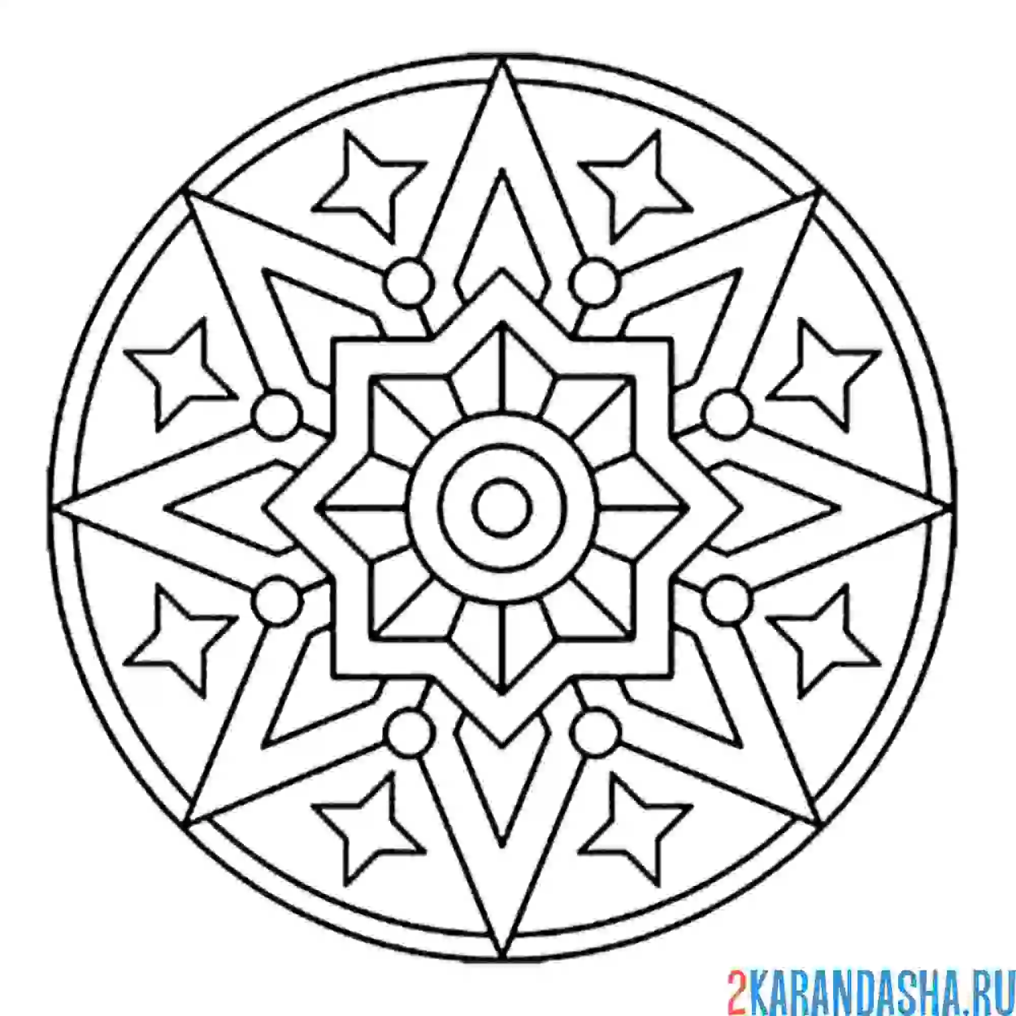 Раскраска мандала успешности