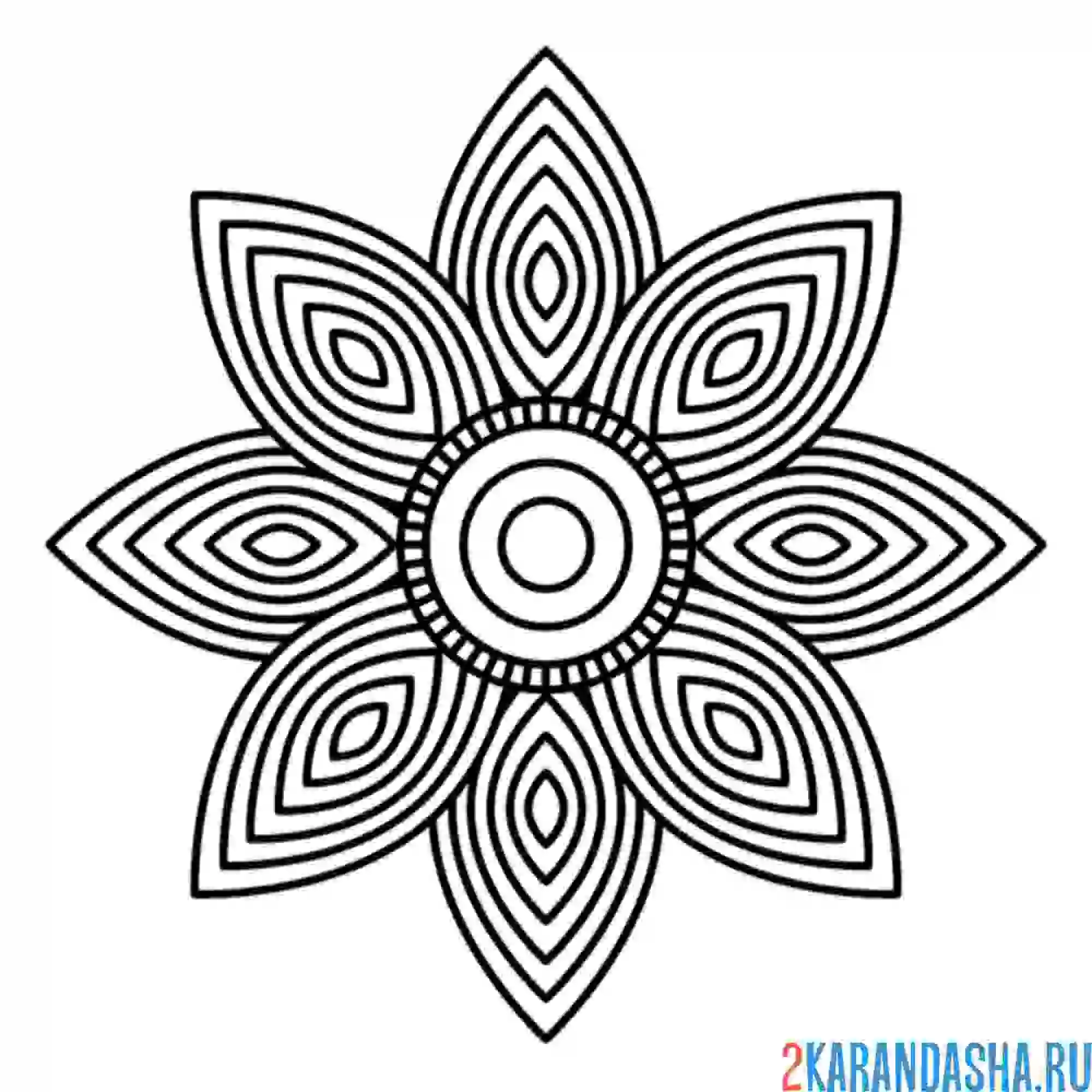 Раскраска мандала успеха